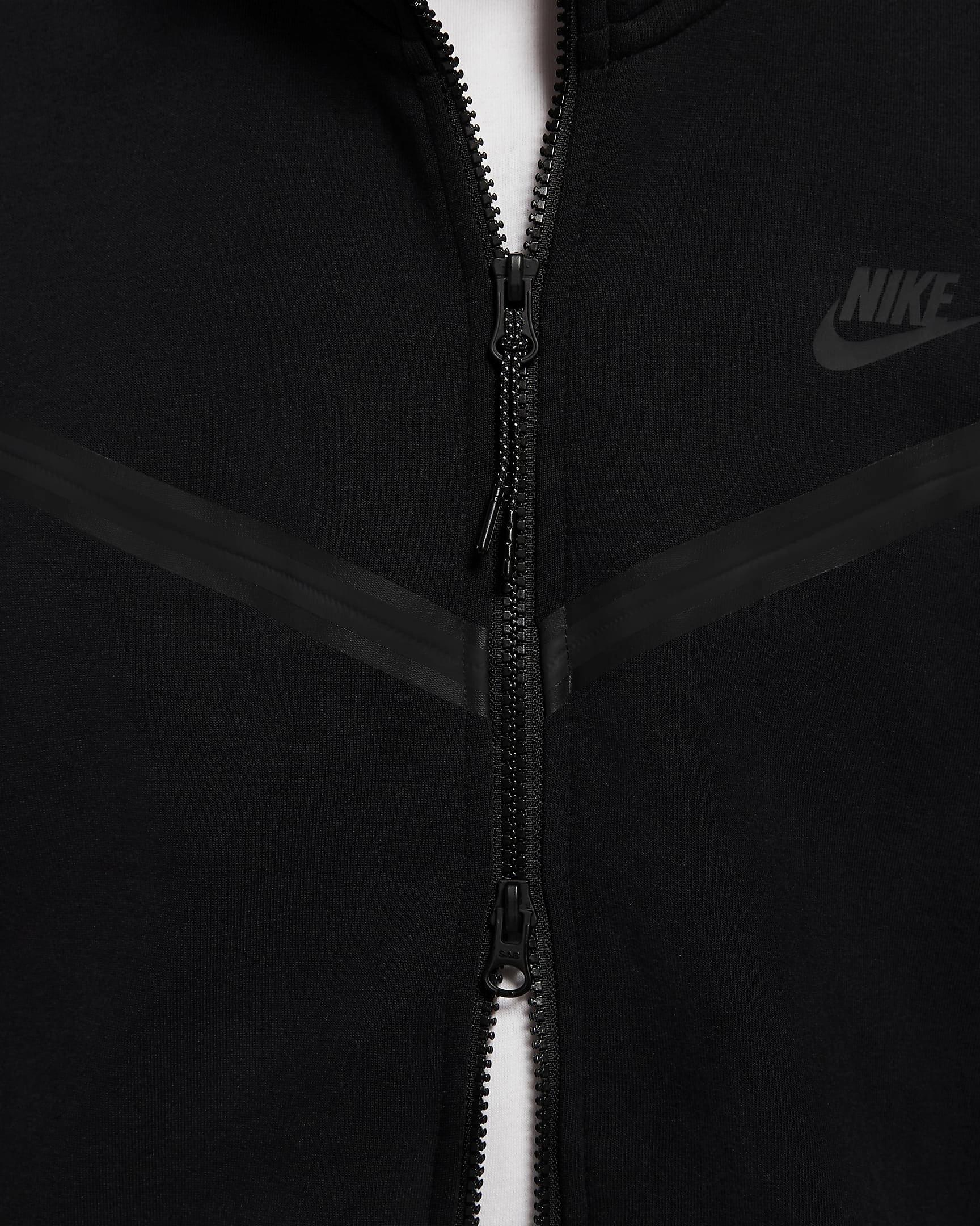 Nike Sportswear Tech Fleece Men's Full-Zip Hoodie - Black - Hibbett