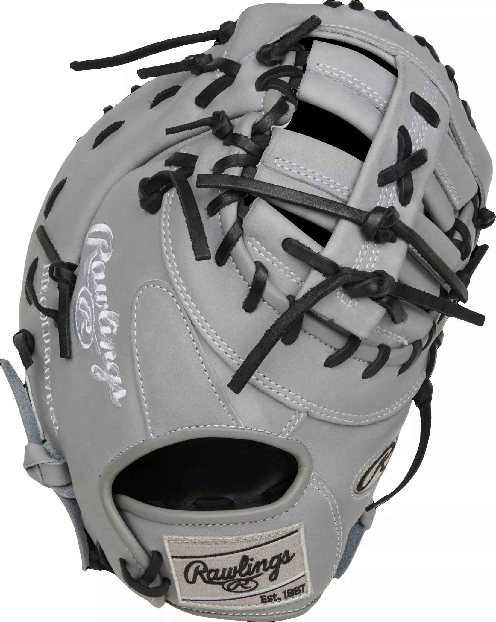 Rawlings Heart of the Hide Contour 12.25" First Base Baseball Mitt LHT - GREY/BLACK