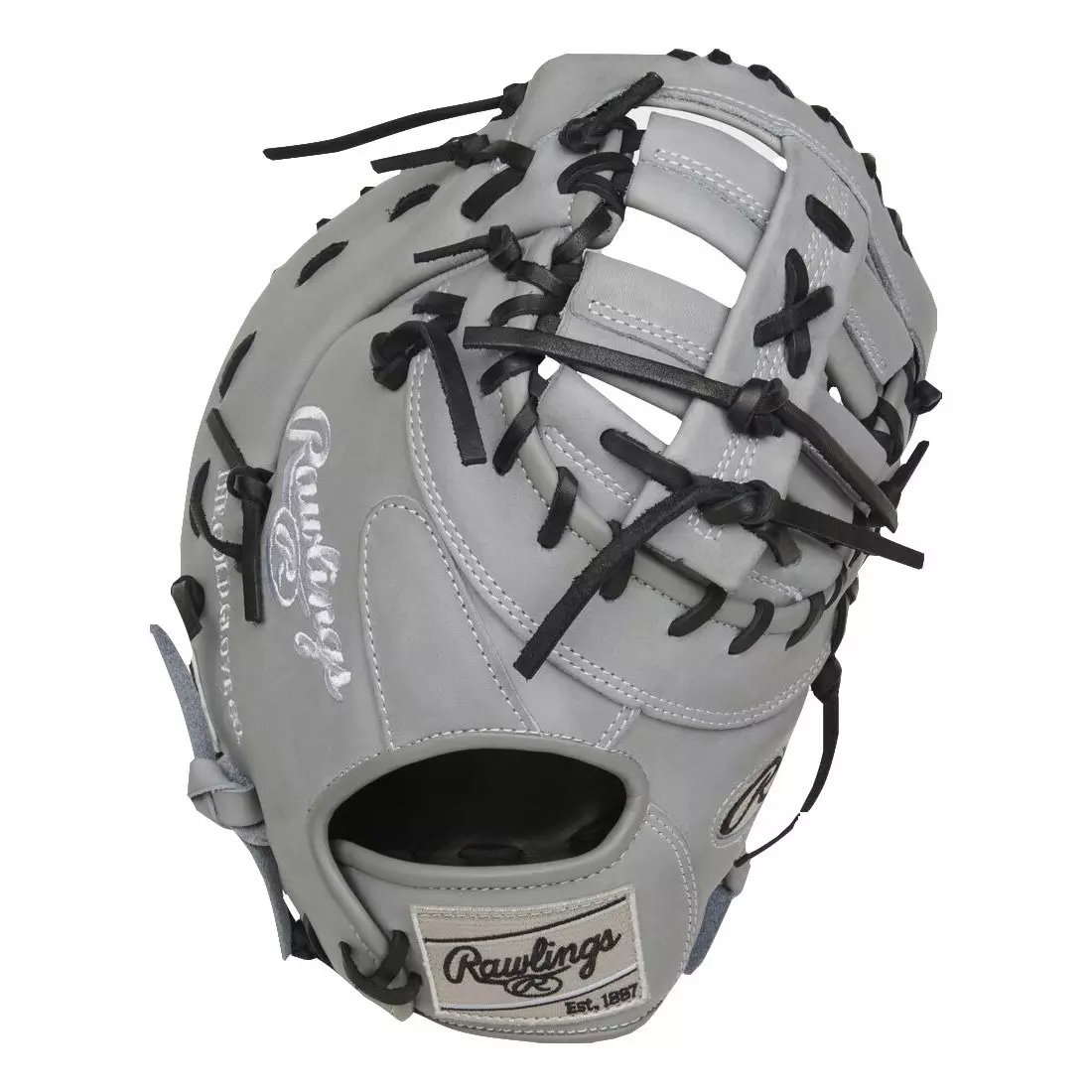 Rawlings Heart of the Hide ContoUR 12.25" First Base Baseball Mitt RHT - GREY/BLACK