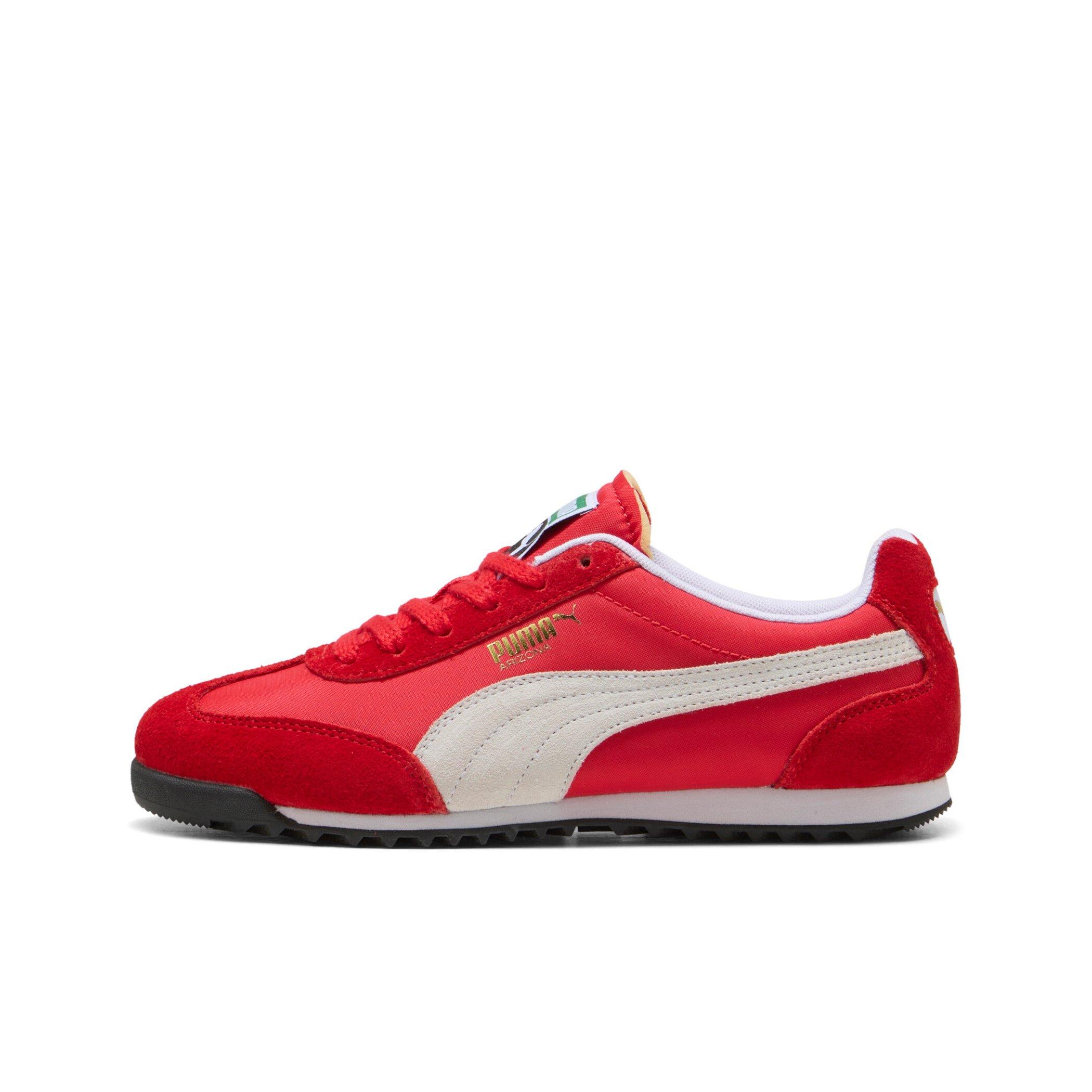 PUMA Arizona Nylon Women's Suede Casual Shoes - Red/White/Gold