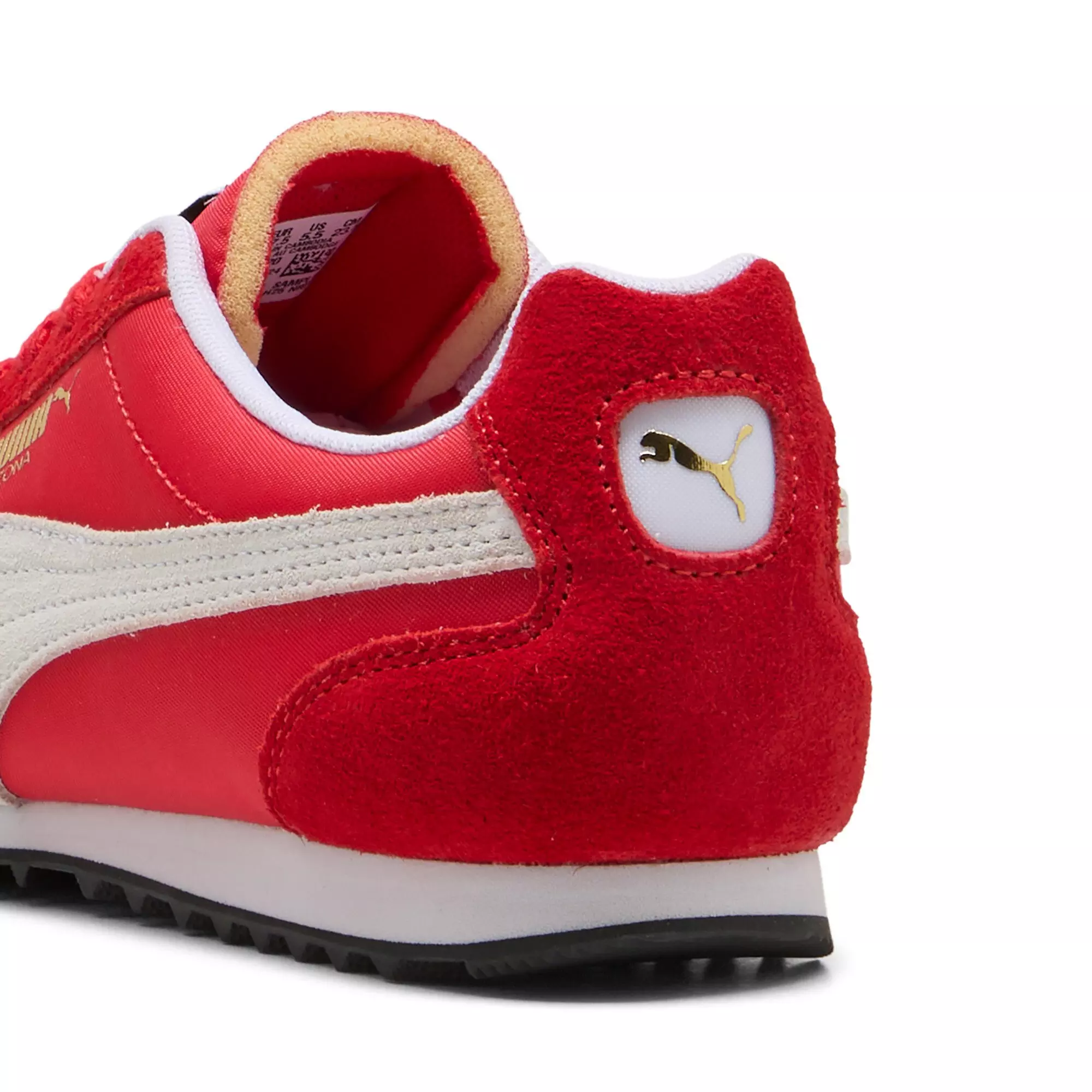 PUMA Arizona Nylon "For All Time Red/PUMA White/PUMA Gold" Women's Shoe - RED/WHITE/GOLD