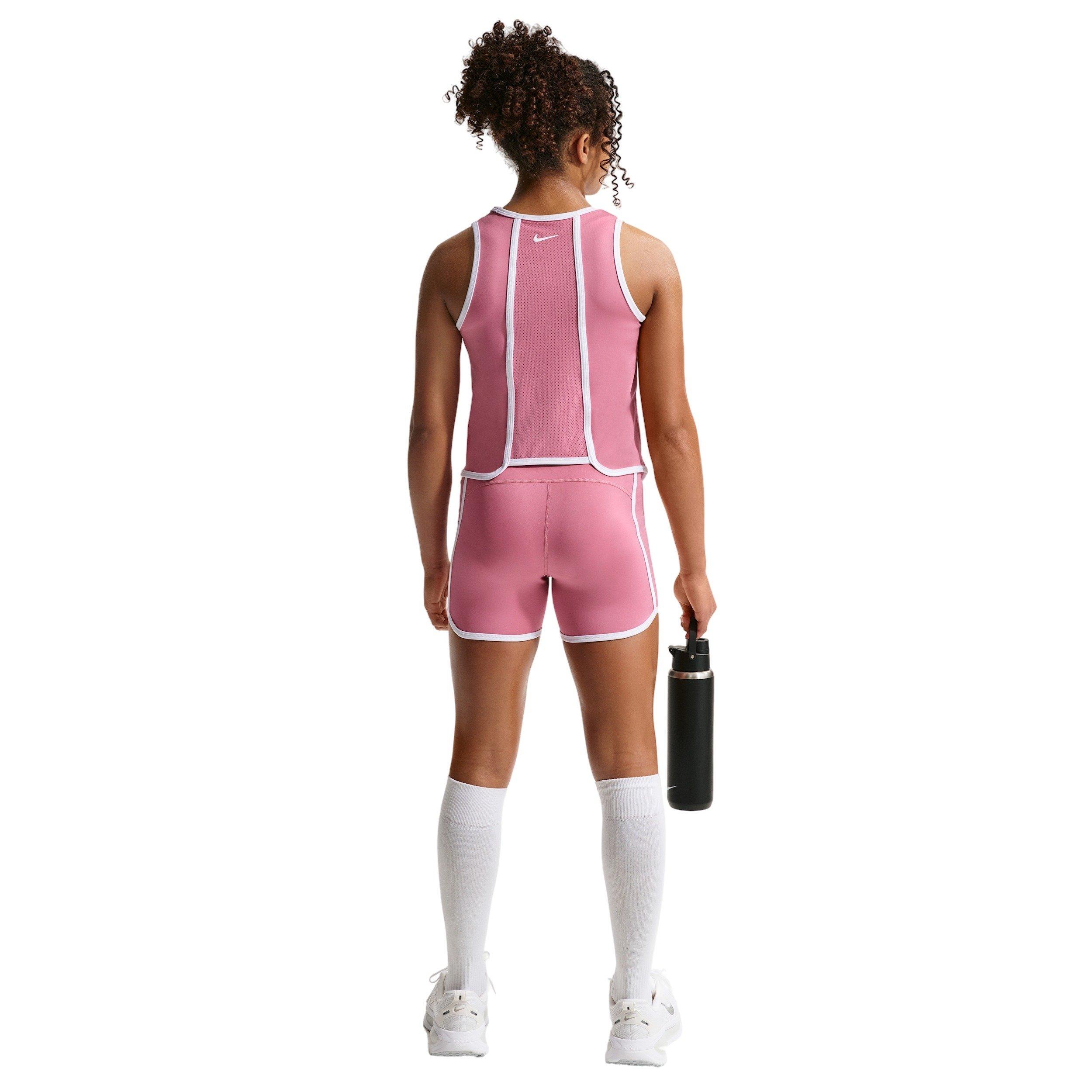 Nike Big Girls' Pro Dri-FIT Tank Top - Pink - PINK Thumbnail View 5