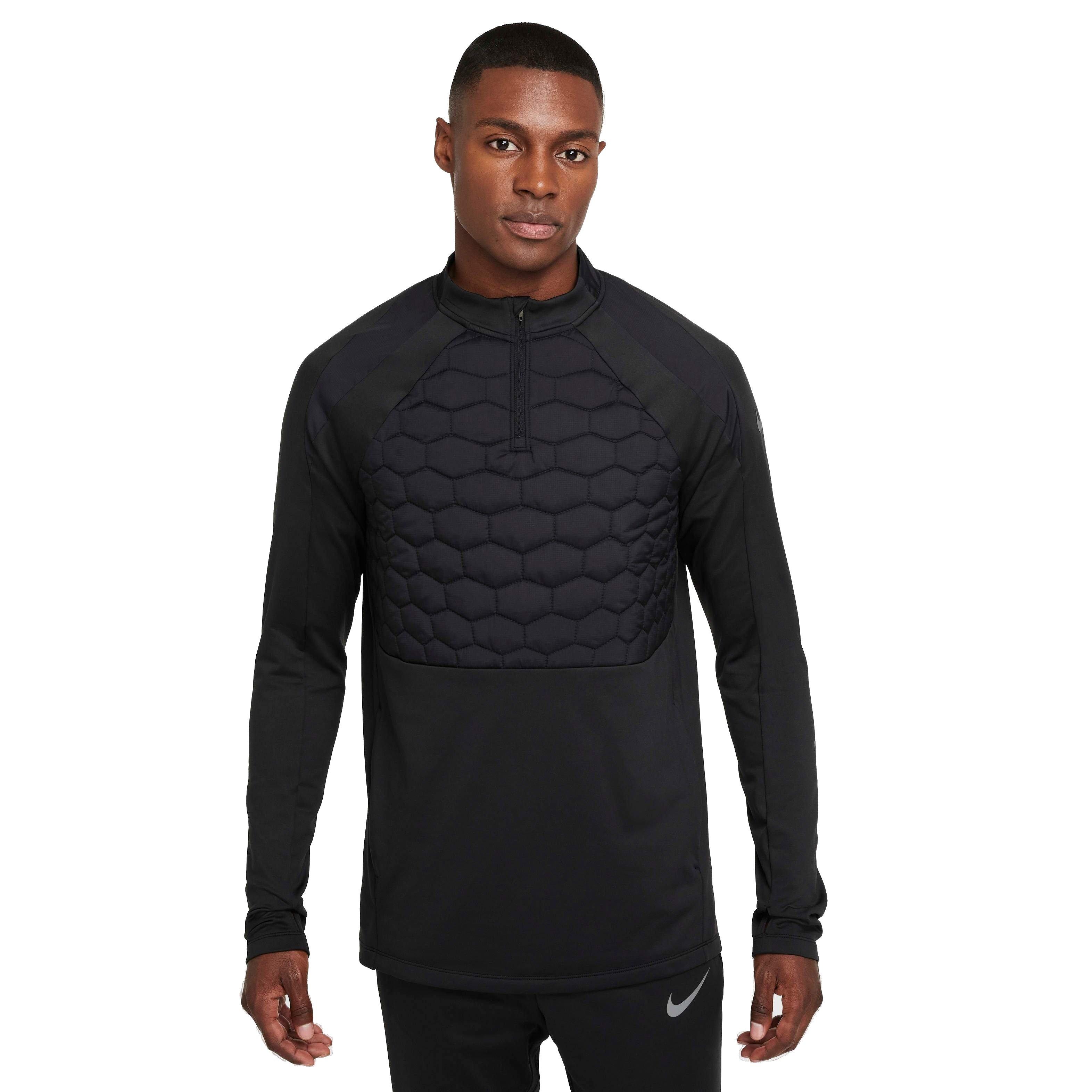 Nike Men's Strike Therma-FIT Soccer Drill Top - Black - BLACK Thumbnail View 1