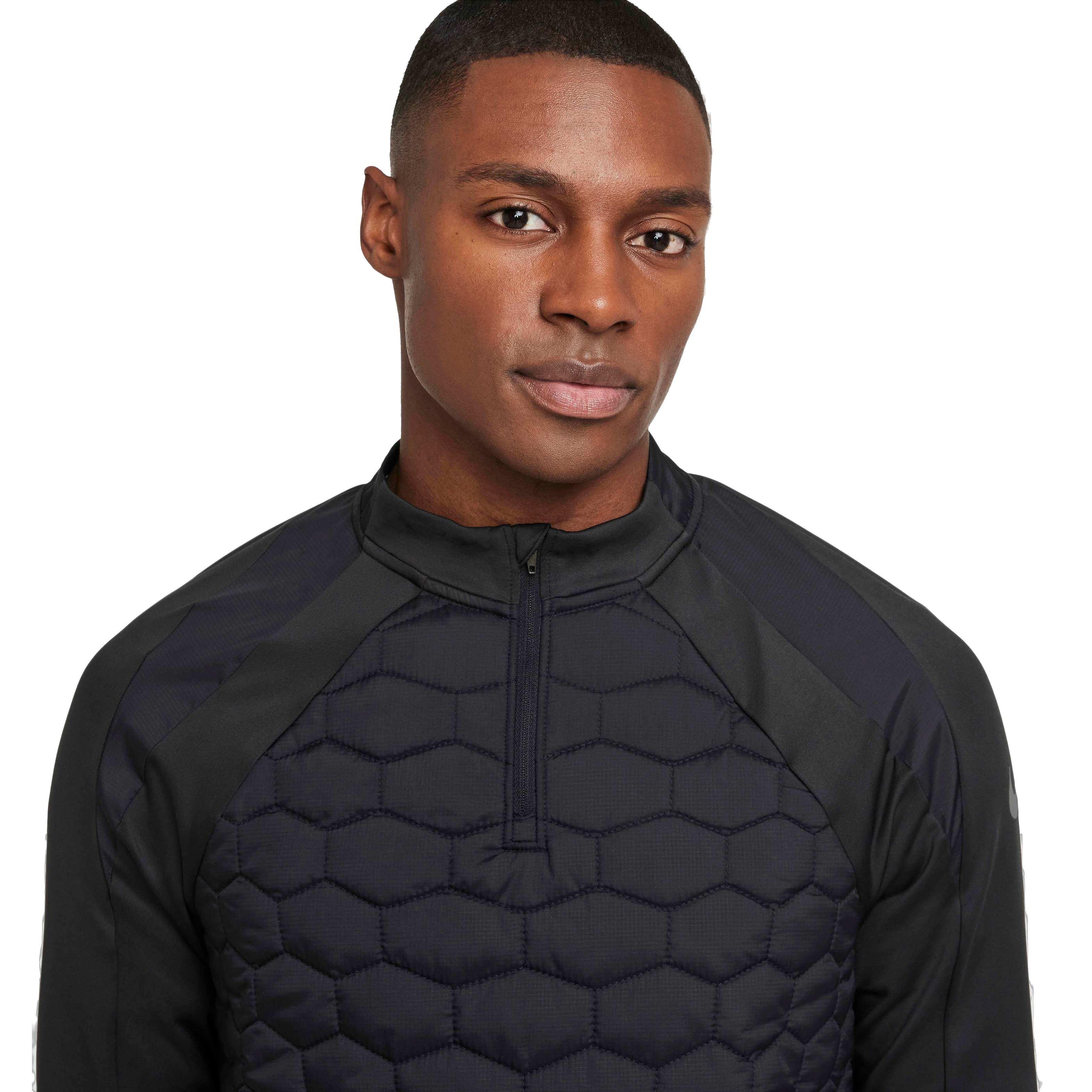 Nike Men's Strike Therma-FIT Soccer Drill Top - Black - BLACK Thumbnail View 3