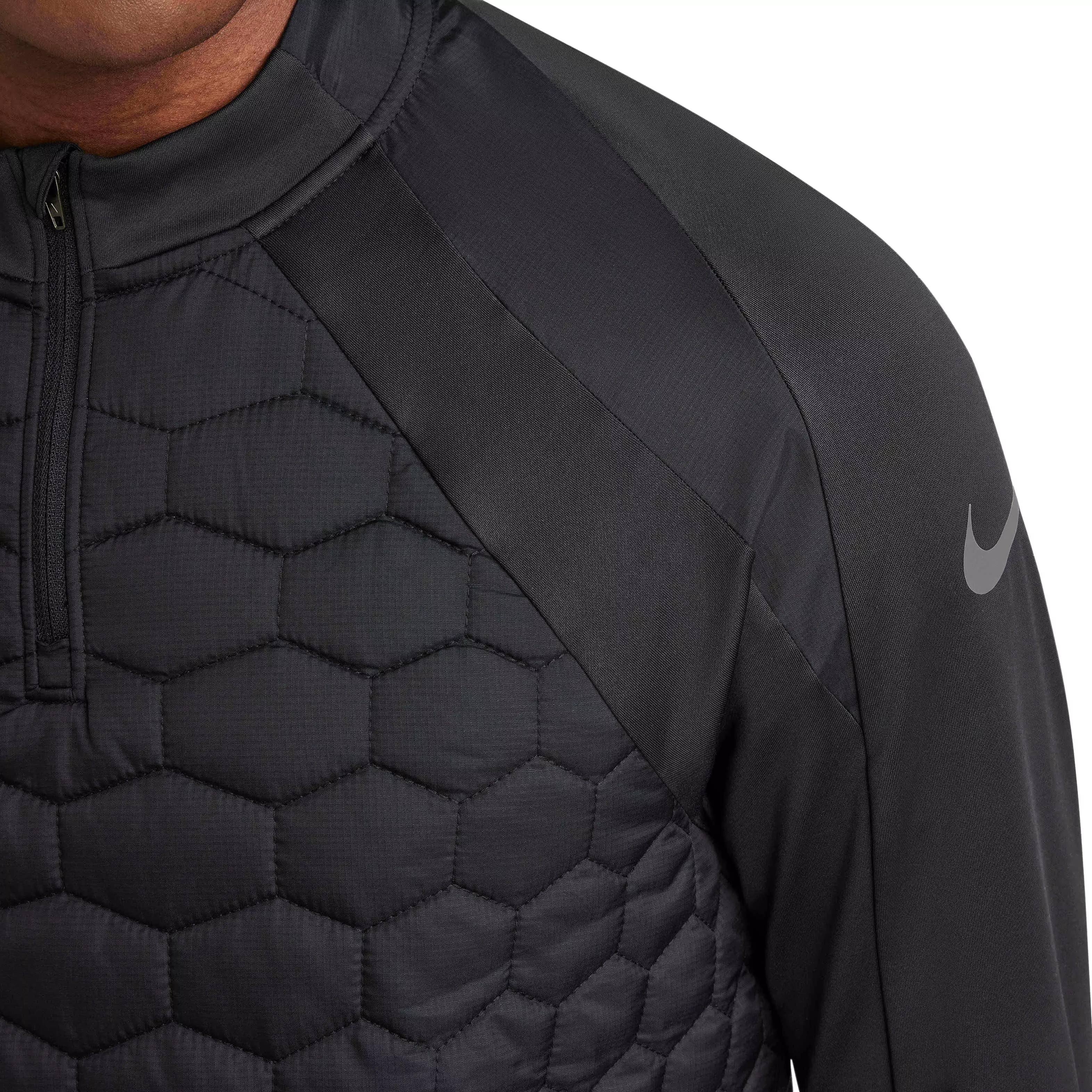 Nike Men's Strike Therma-FIT Soccer Drill Top - Black - BLACK