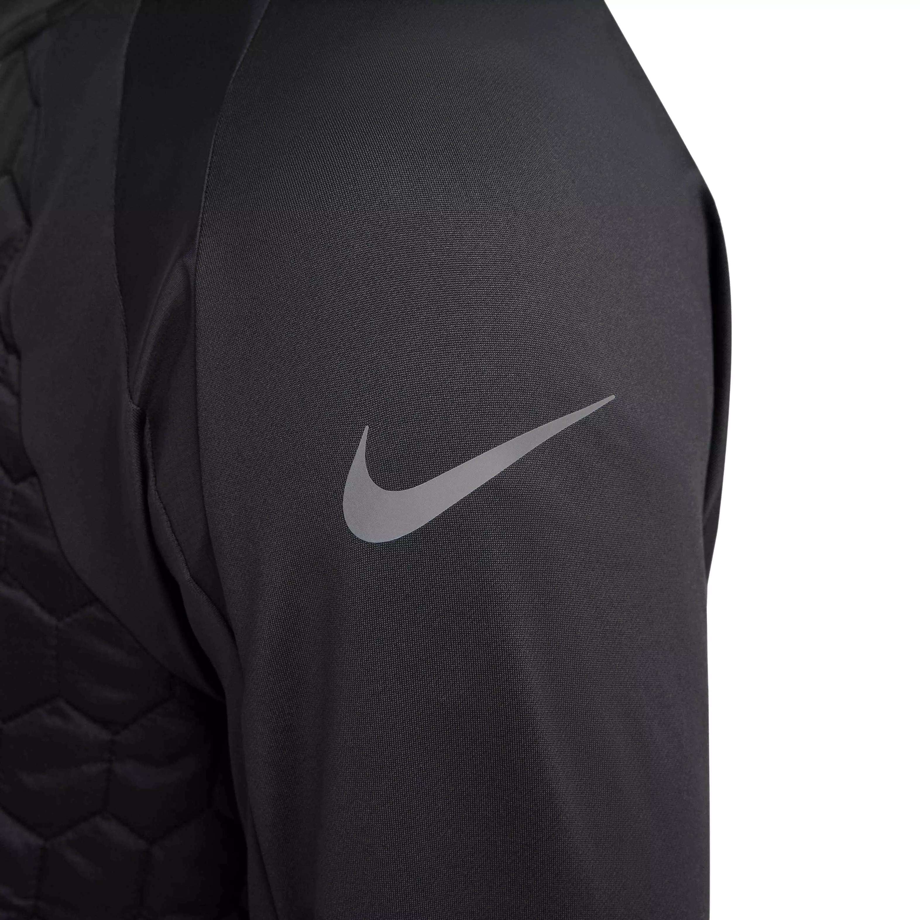 Nike Men's Strike Therma-FIT Soccer Drill Top - Black - BLACK