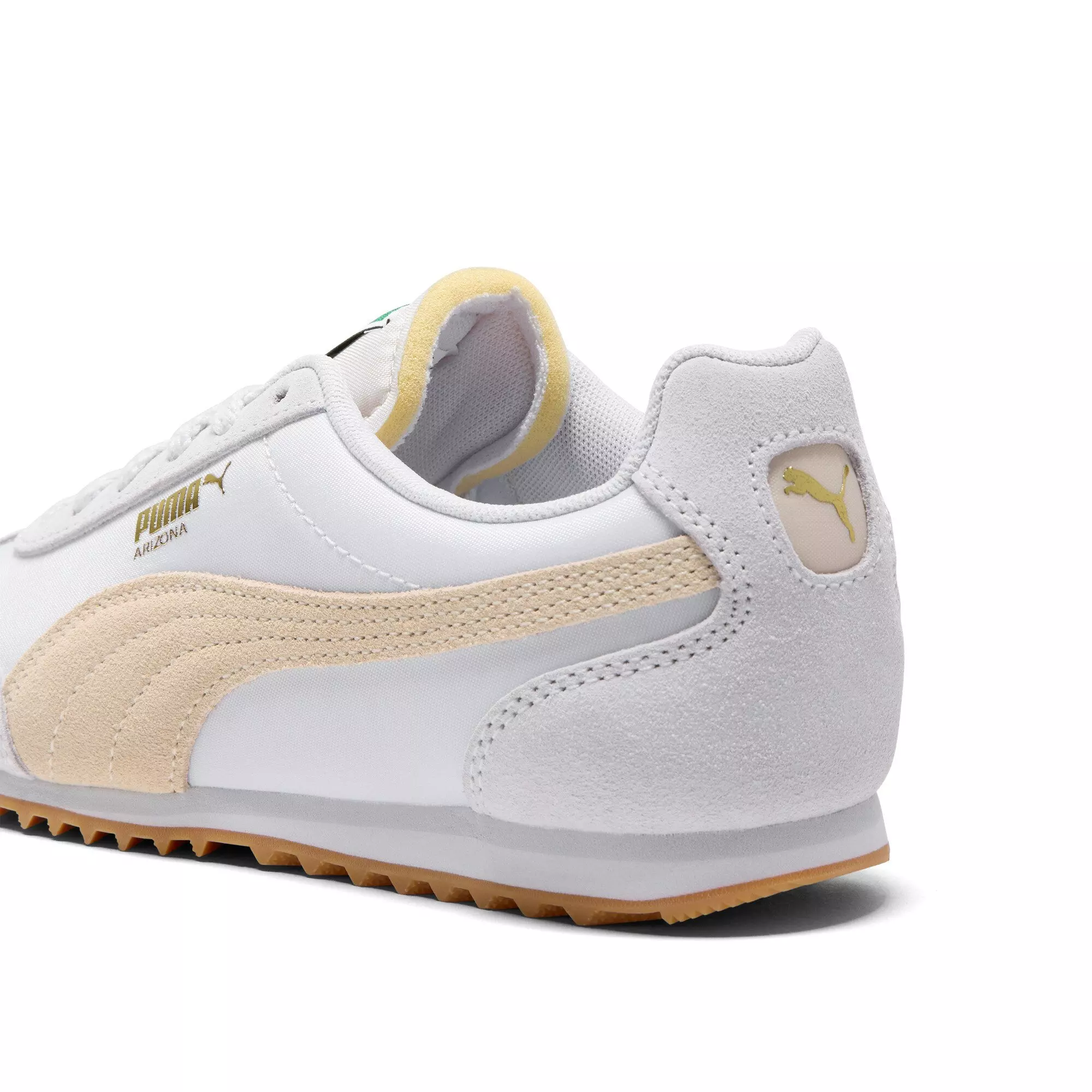 PUMA Arizona Nylon "Silver Mist/Canvas/PUMA Gold" Women's Shoe - SILVER/CANVAS/GOLD