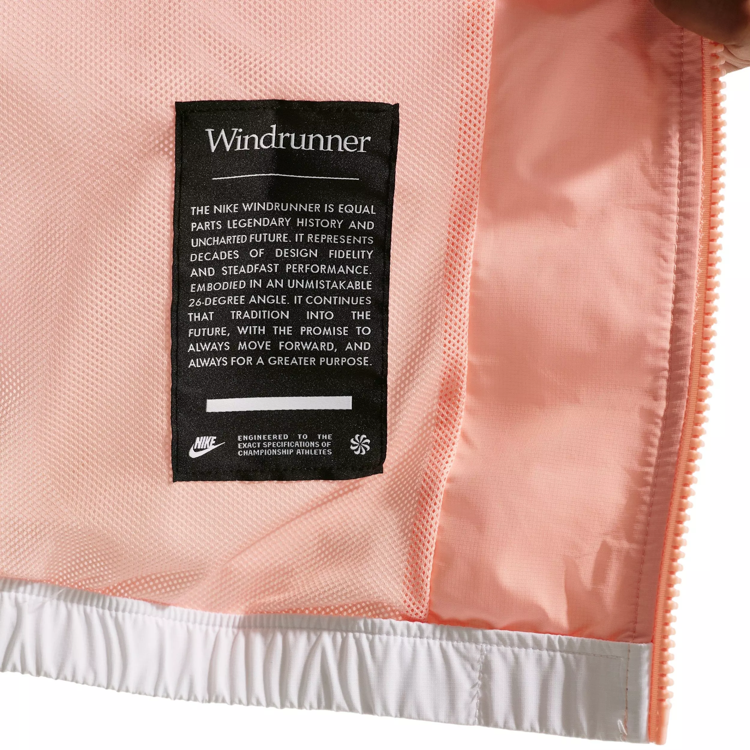 Nike Big Kids' Sportswear Windrunner Hooded Repel Jacket - Peach/White - PEACH/WHITE