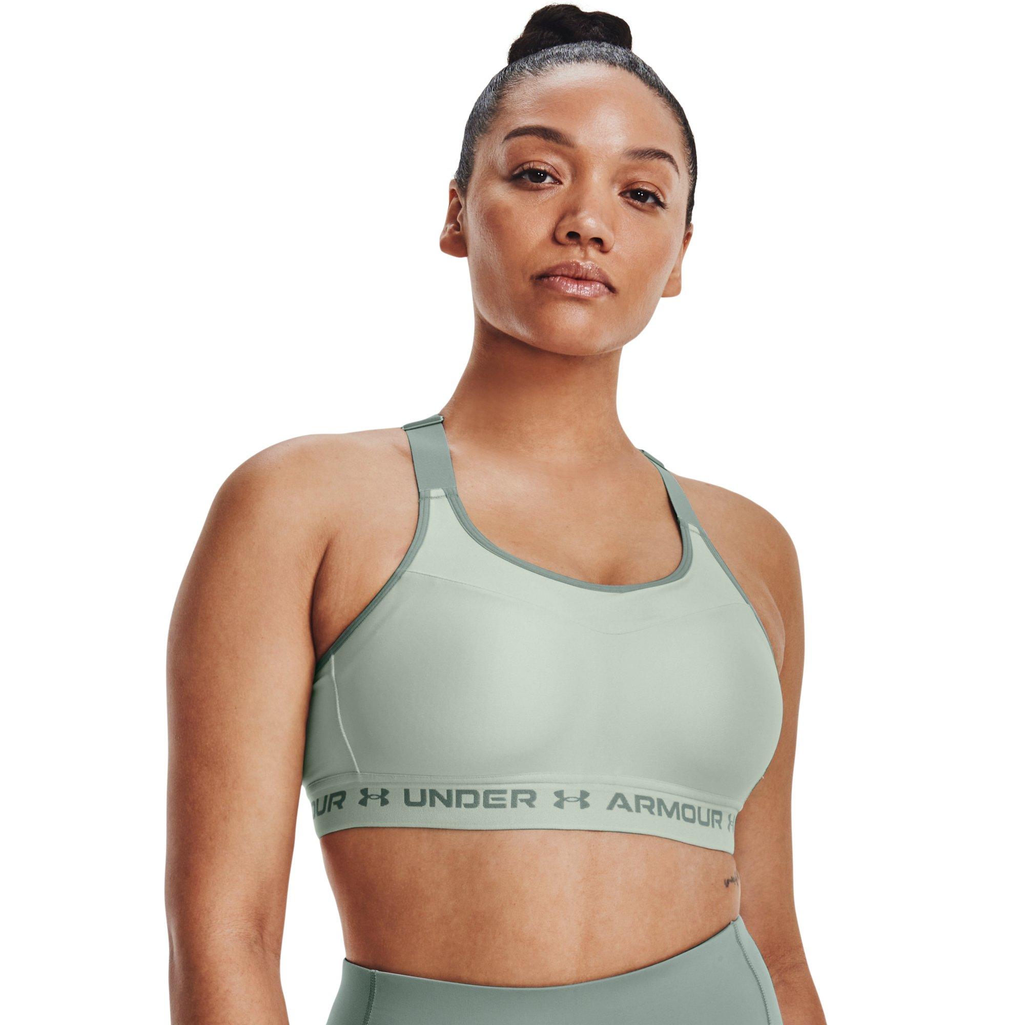 NWT UNDER ARMOUR HI-IMPACT SUPPORT COMPRESSION WHITE BRA WOMEN SIZE 32C
