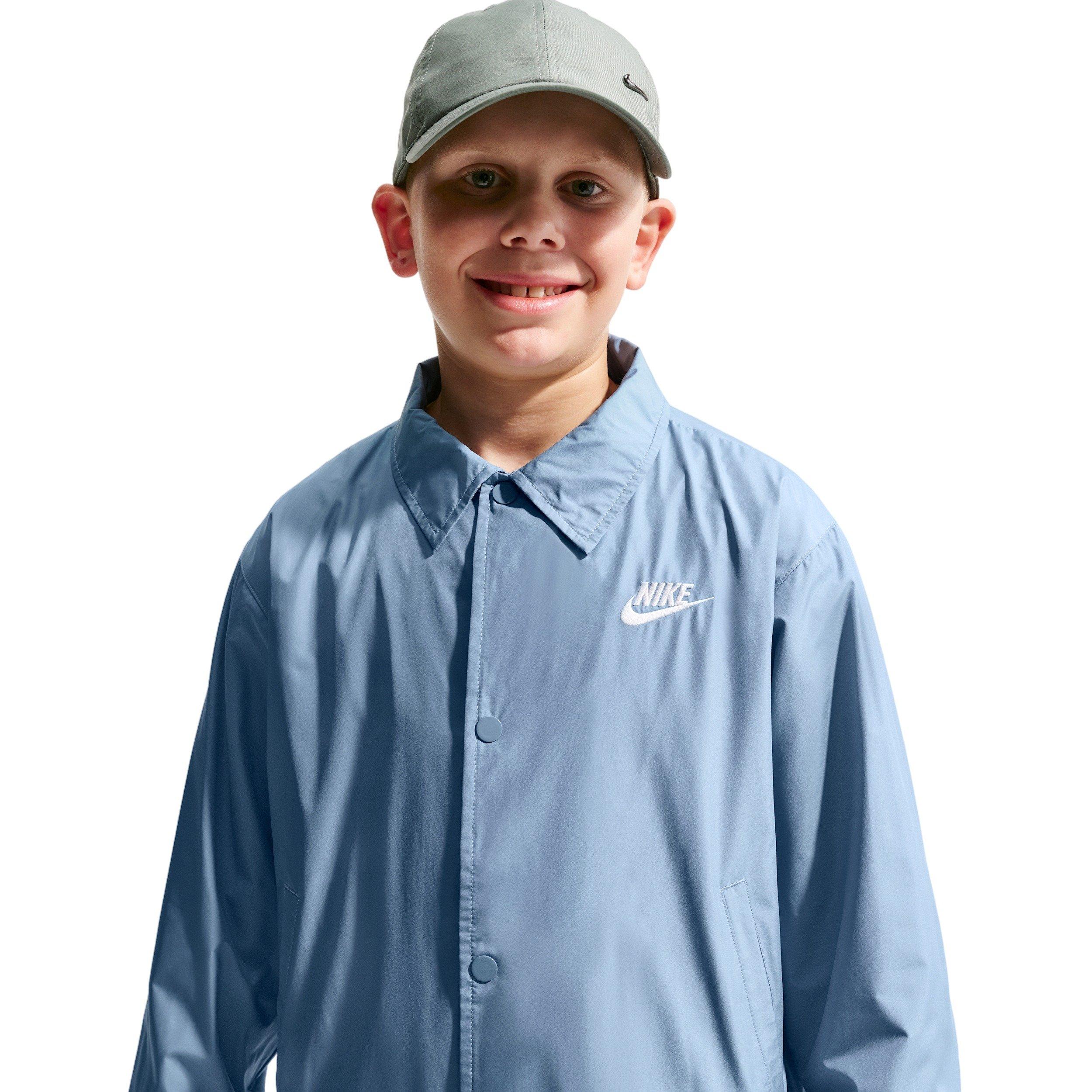 Nike Sportswear Club Repel Big Boys' Blue Coaches' Jacket