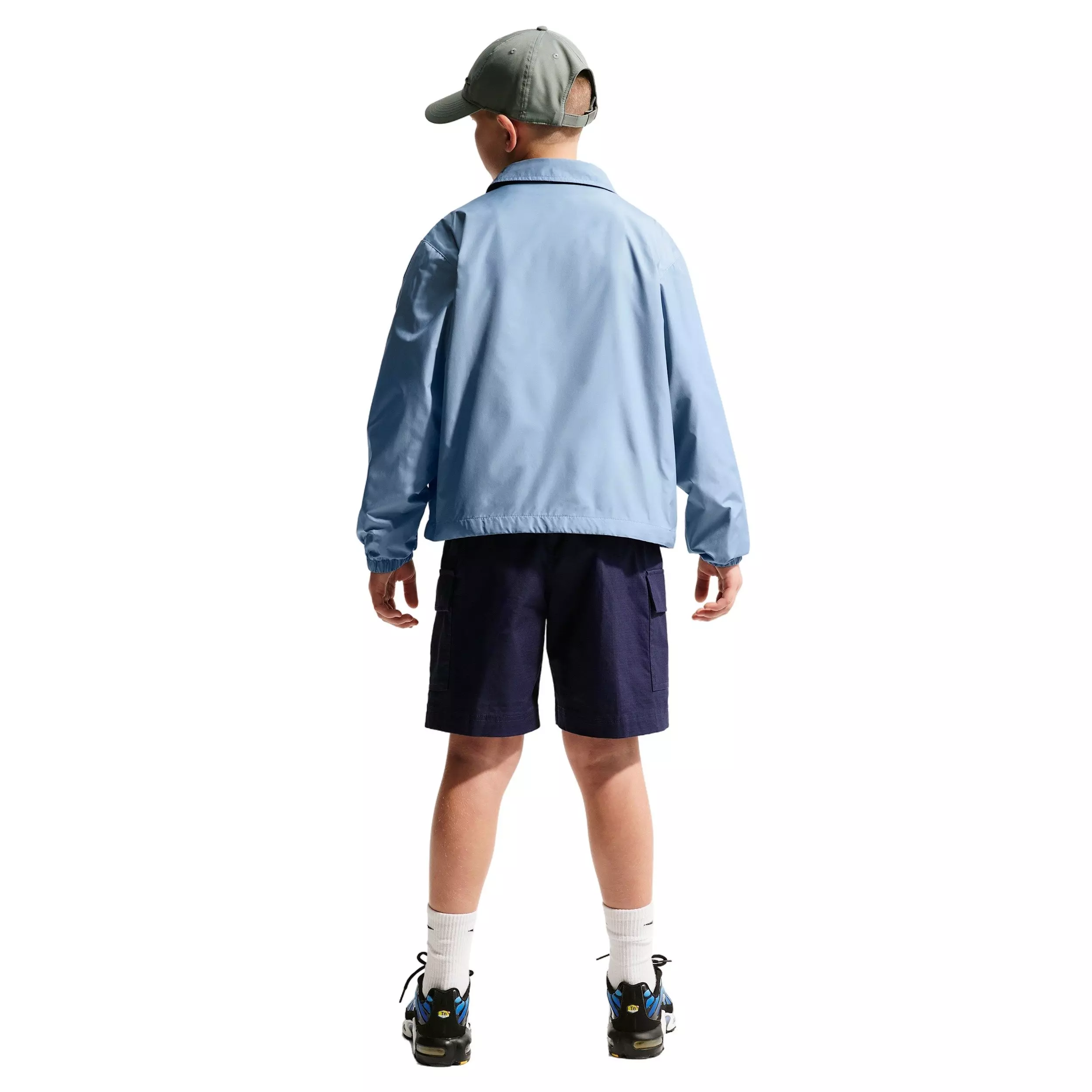 Nike Big Boys' Sportswear Club Repel Coaches' Jacket - Blue - BLUE