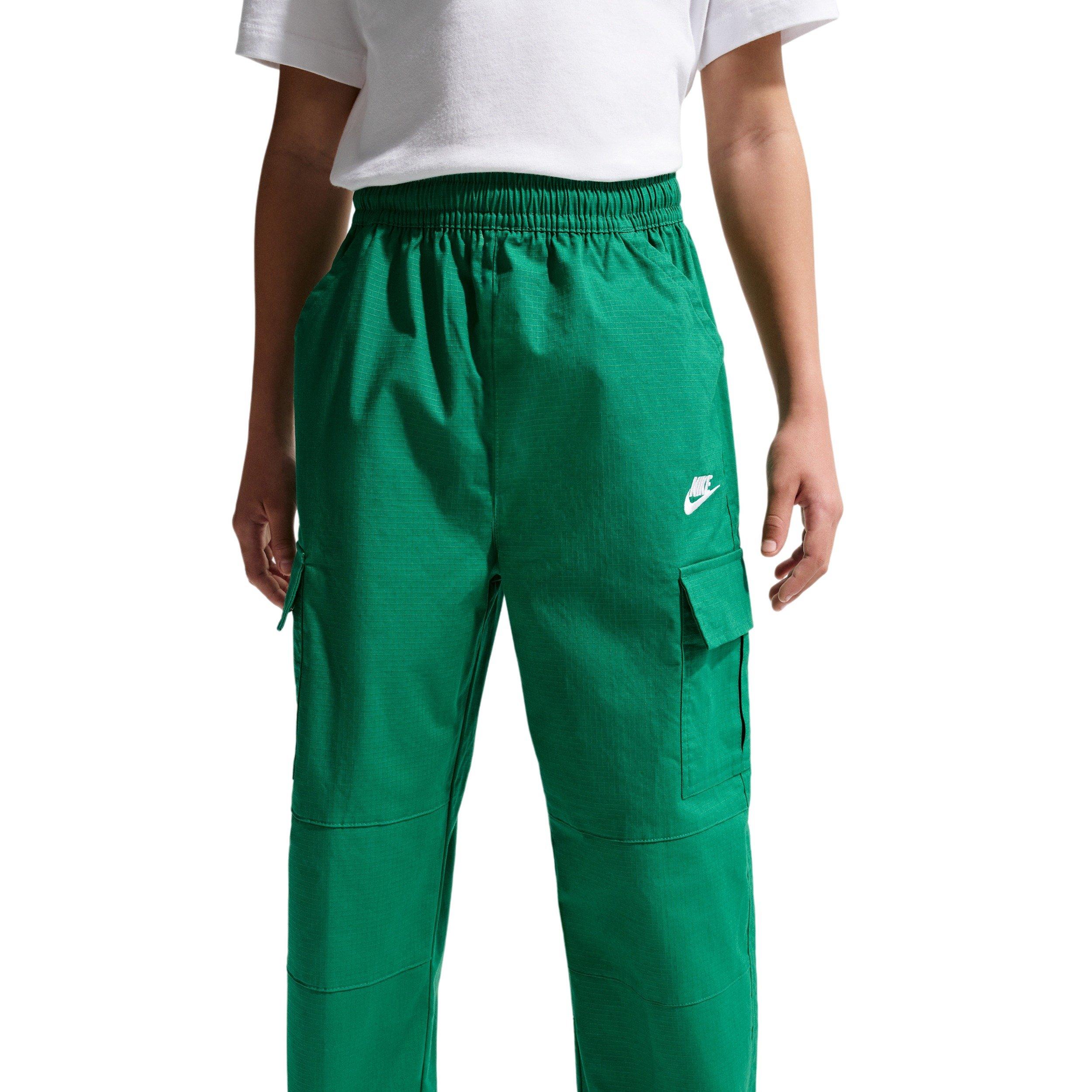Nike Big Kids' Sportswear Club Woven Cargo Pants - Green - GREEN Thumbnail View 3