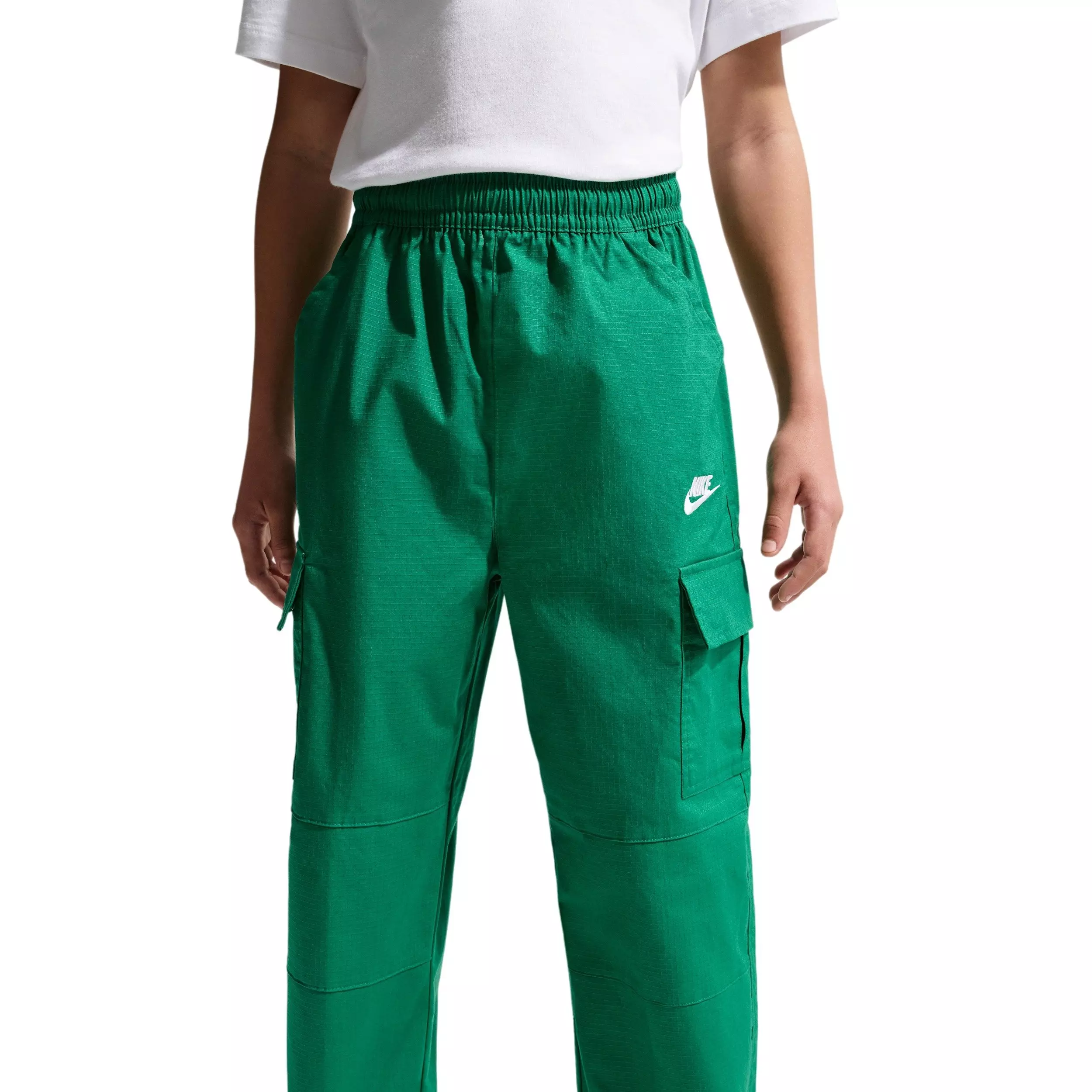 Nike Big Kids' Sportswear Club Woven Cargo Pants - Green - GREEN