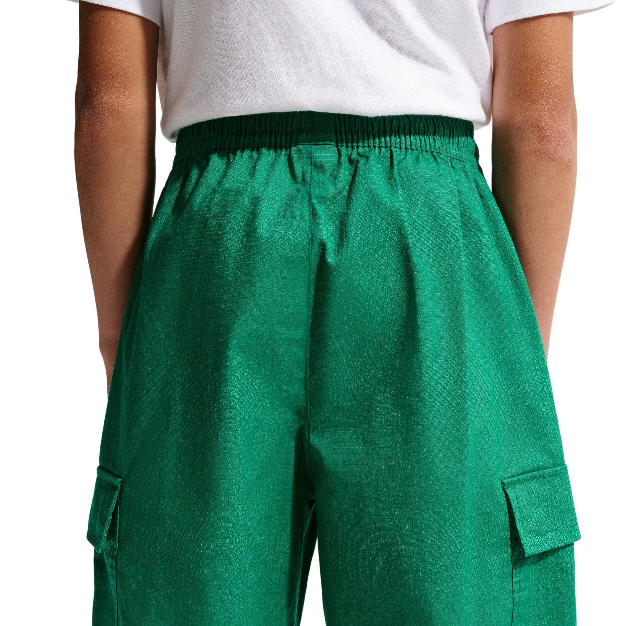 Nike Big Kids' Sportswear Club Woven Cargo Pants - Green - GREEN Thumbnail View 4