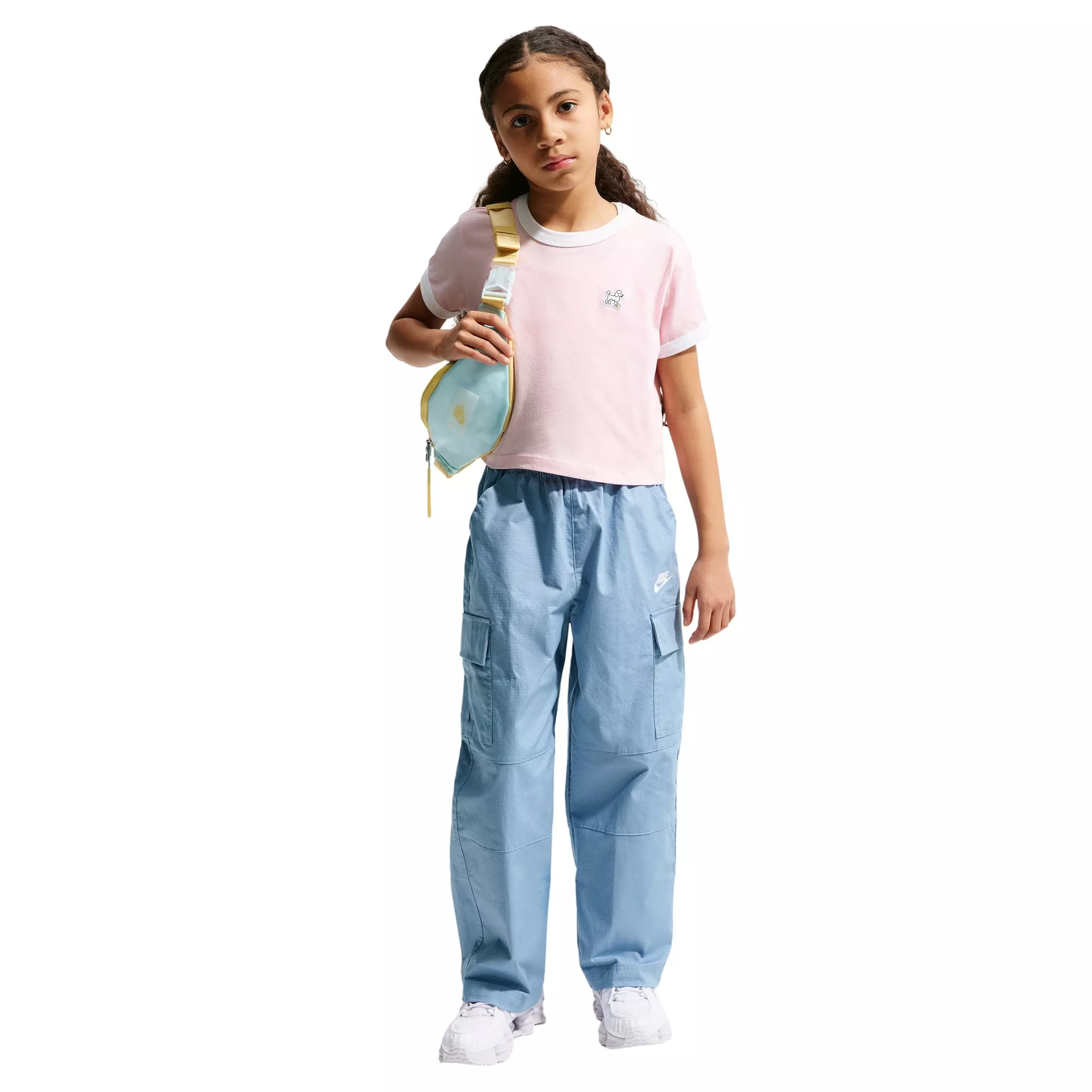 Nike Big Kids' Sportswear Club Woven Cargo Pants - Blue - BLUE