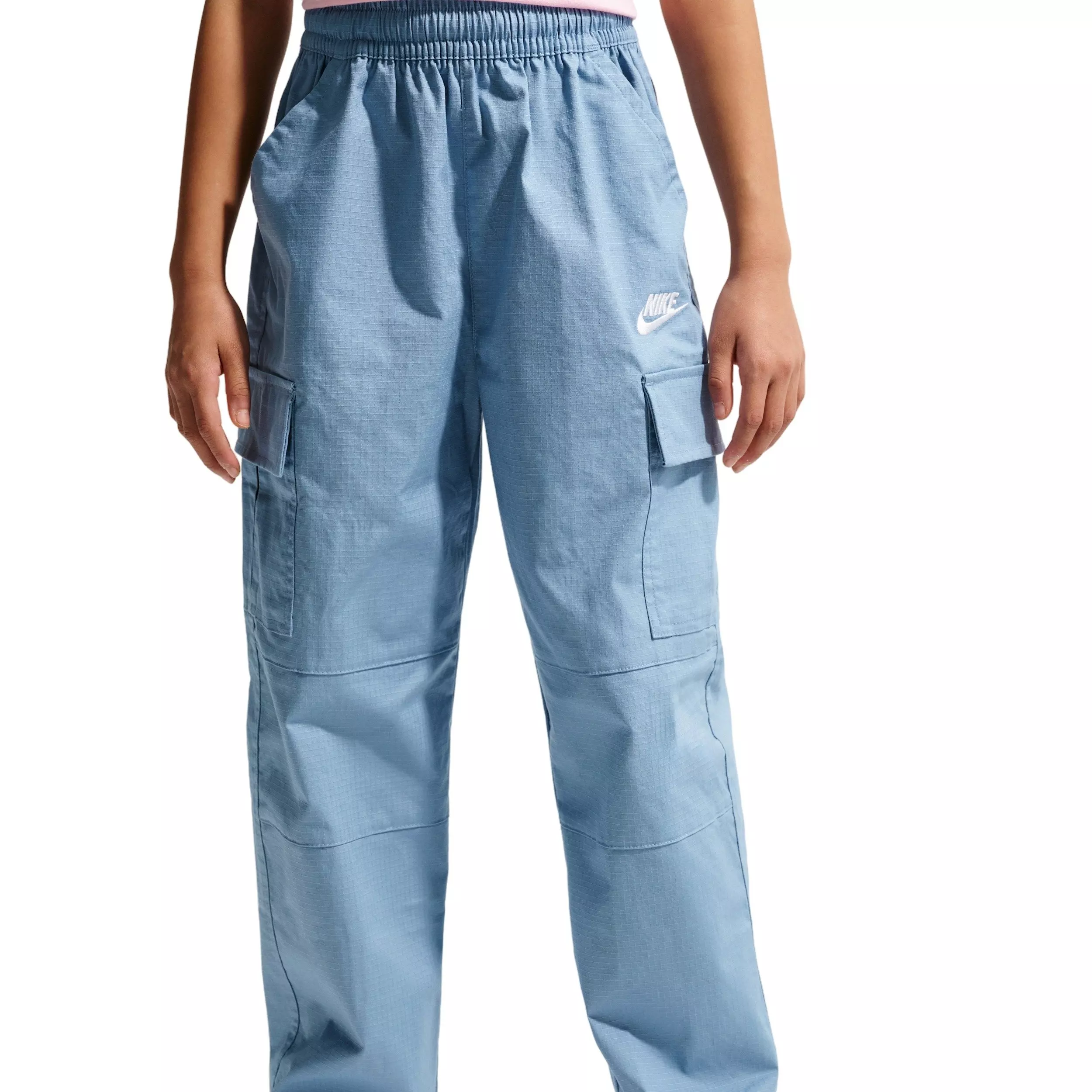 Nike Big Kids' Sportswear Club Woven Cargo Pants - Blue - BLUE