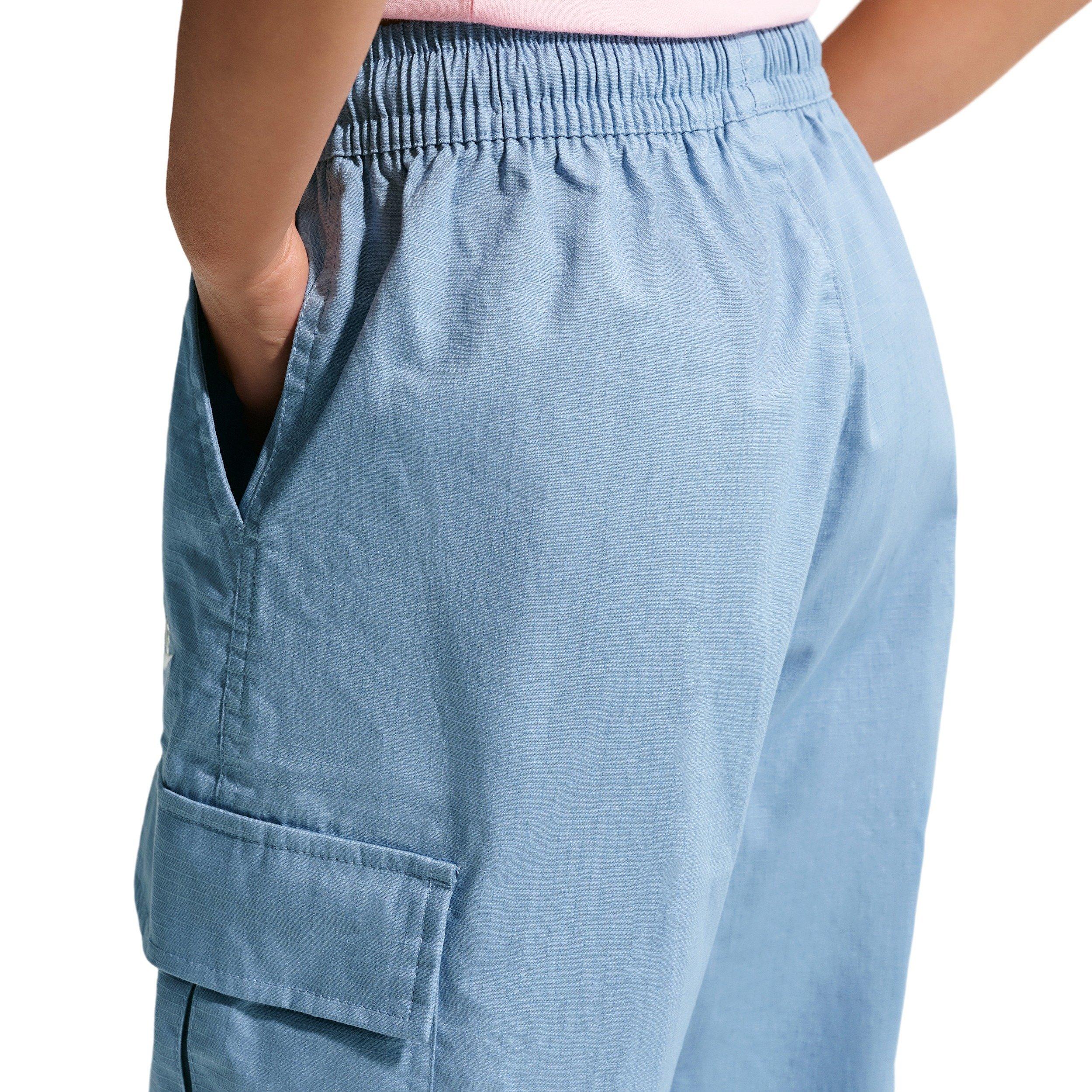 Nike Big Kids' Sportswear Club Woven Cargo Pants - Blue - BLUE Thumbnail View 4