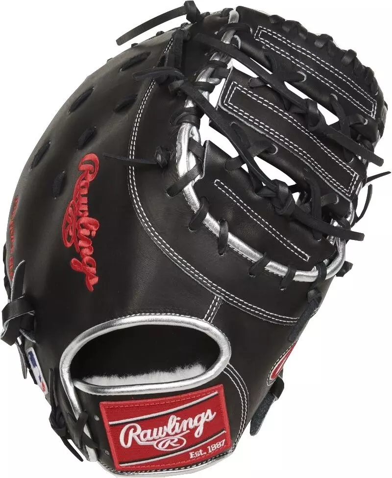 Rawlings Pro Preferred Anthony Rizzo 12.75" First Base Baseball Mitt LHT - BLACK/SILVER