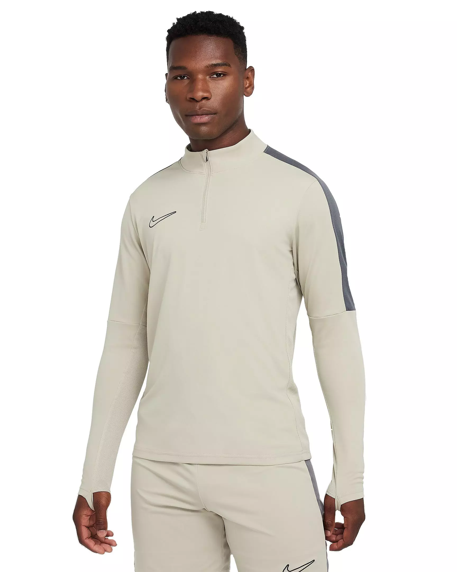 Nike Men's Academy Dri-FIT 1/2 Zip Top - Grey - GREY