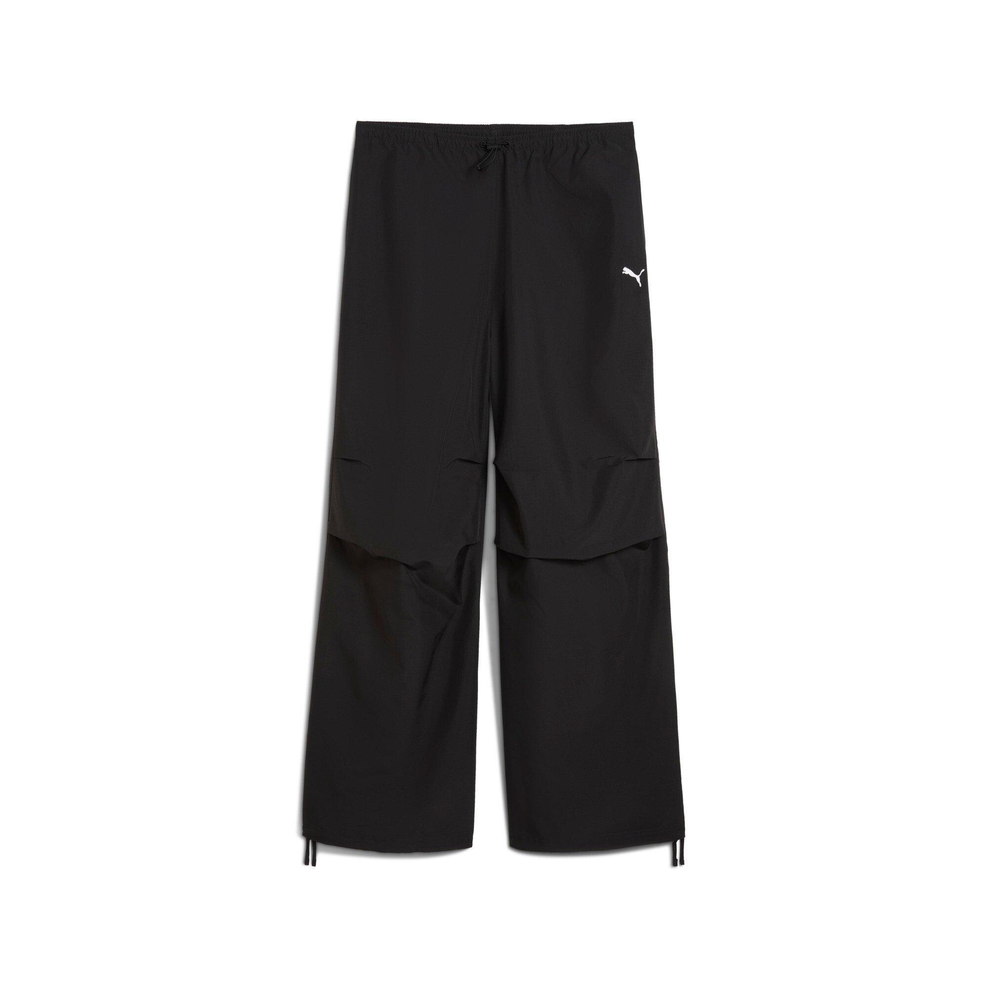 PUMA Women's Wardrobe Ess Parachute Woven OP Pants - Black - BLACK Thumbnail View 6