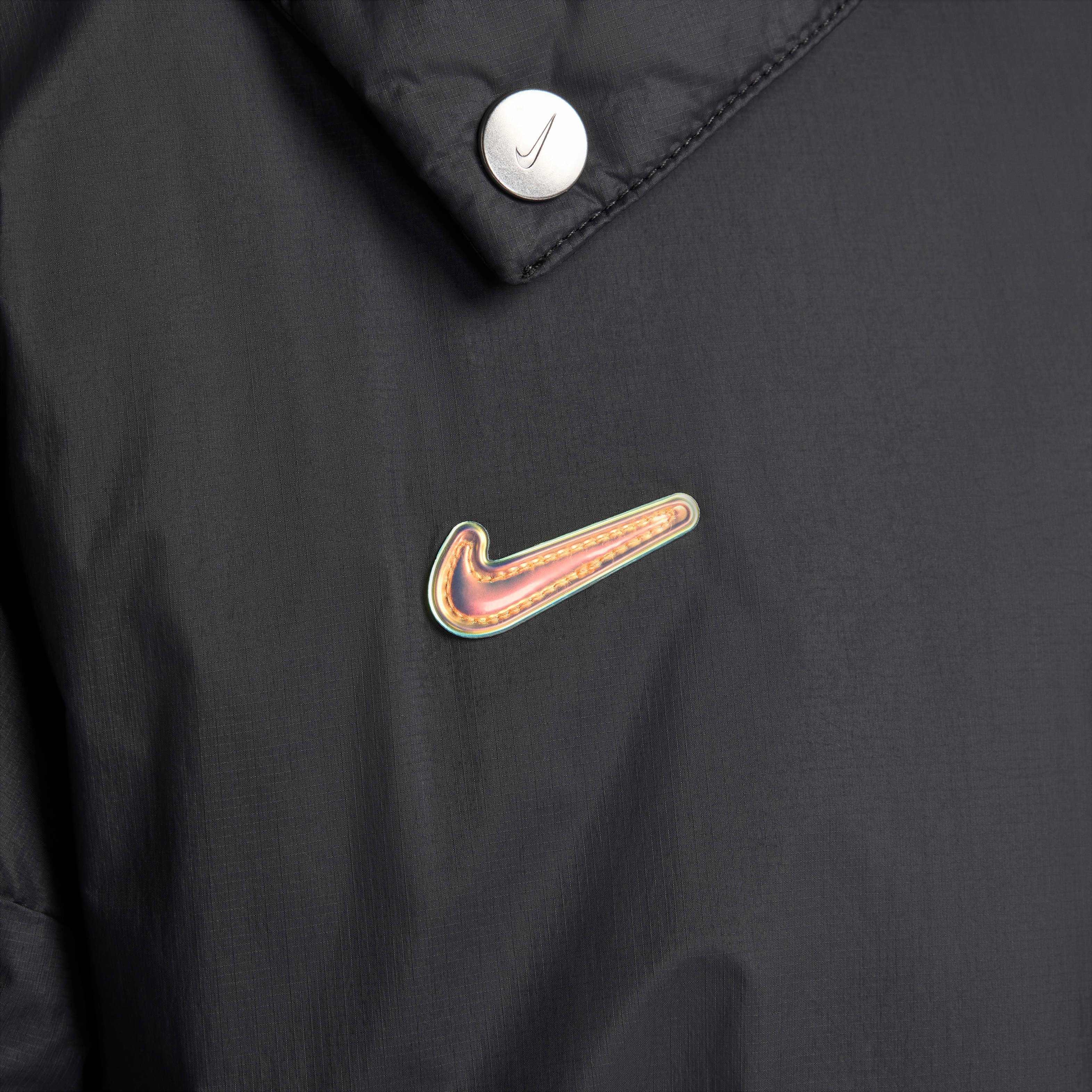 Nike Men's Culture of Football Therma-FIT Soccer Jacket - Black - BLACK Thumbnail View 4