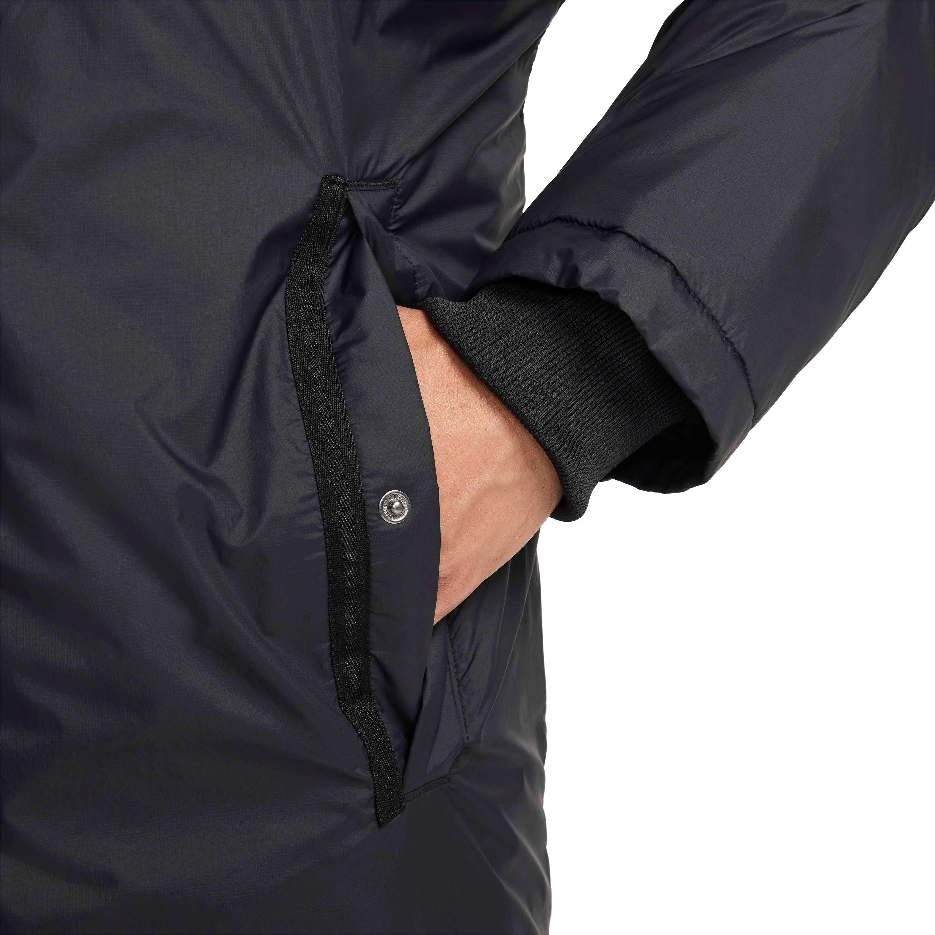 Nike Men's Culture of Football Therma-FIT Soccer Jacket - Black - BLACK Thumbnail View 6