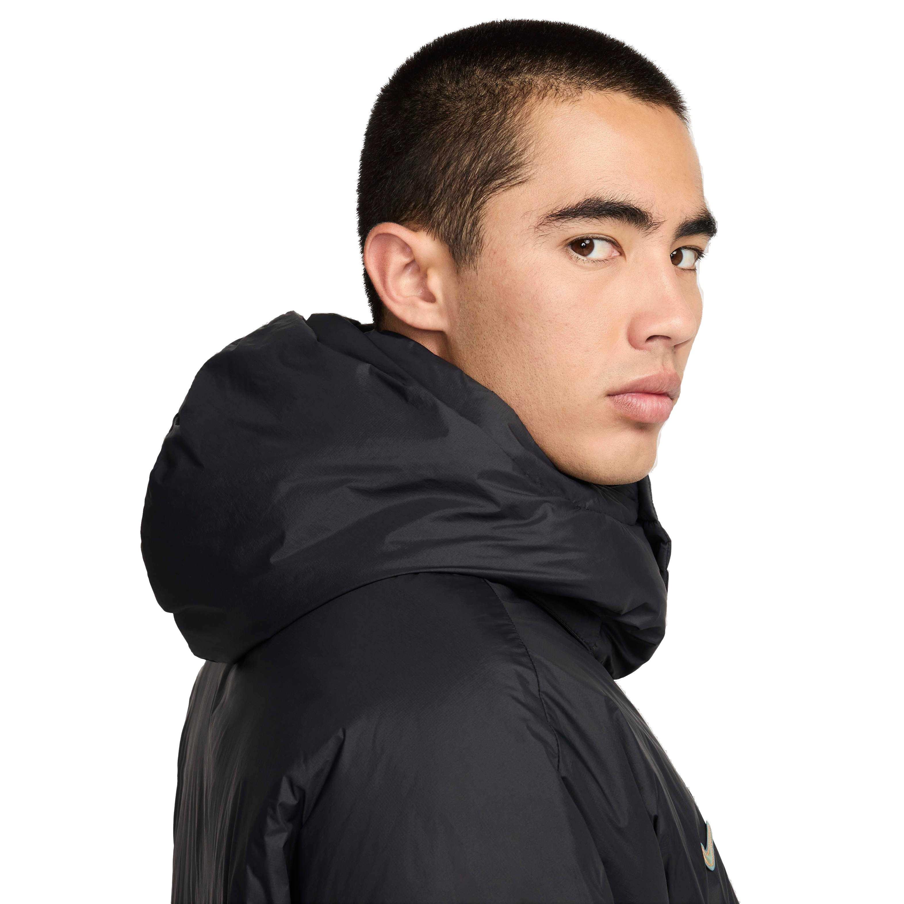 Nike Men's Culture of Football Therma-FIT Soccer Jacket - Black - BLACK Thumbnail View 7