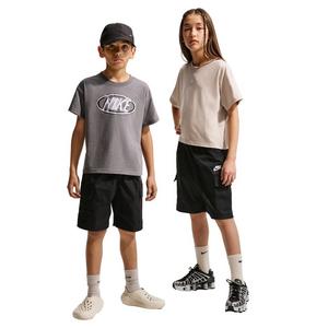 Nike Big Kids' Sportswear Club Woven Cargo Shorts - Black