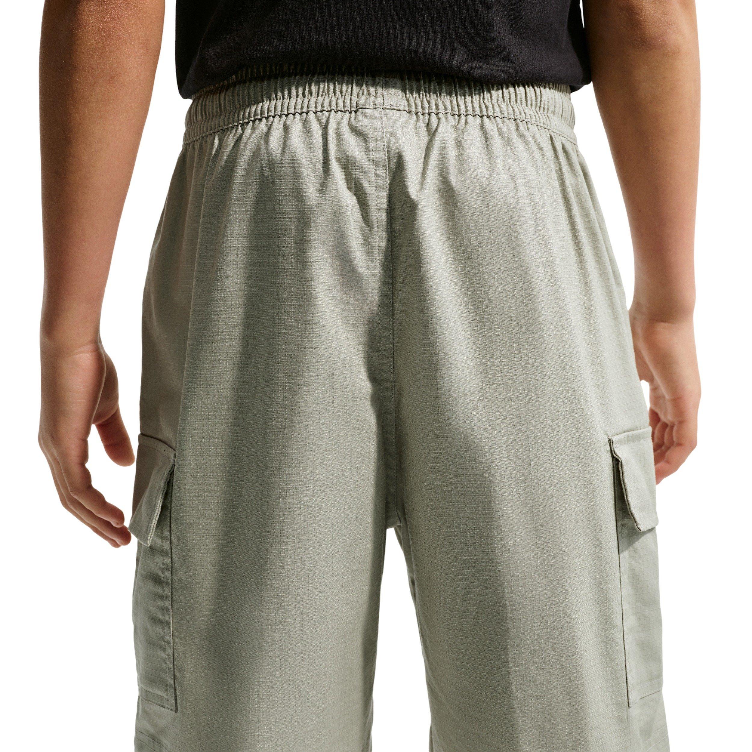 Nike Big Kids' Sportswear Club Woven Cargo Shorts - Light Green - LIGHT GREEN