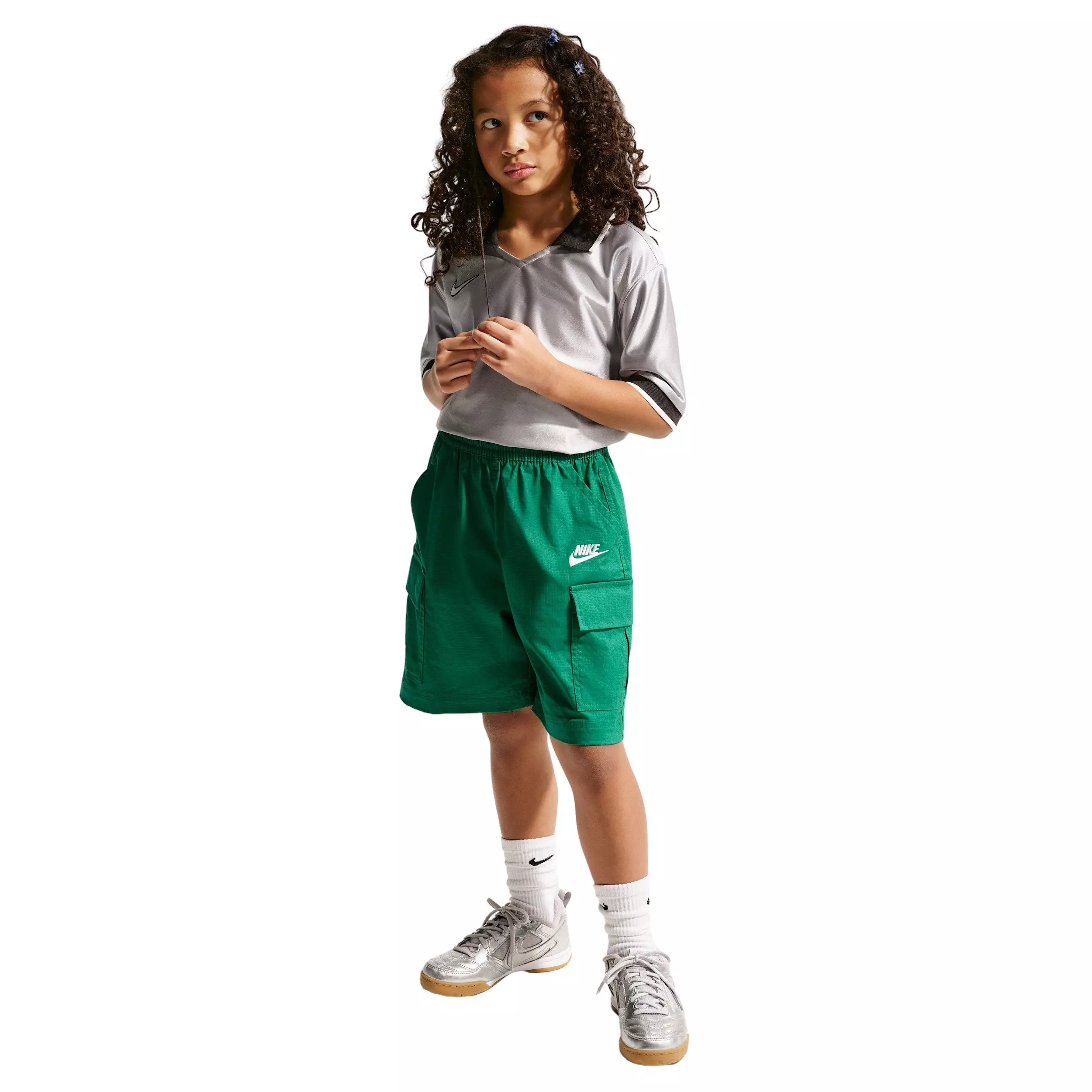 Nike Big Kids' Sportswear Club Woven Cargo Shorts - Green - GREEN