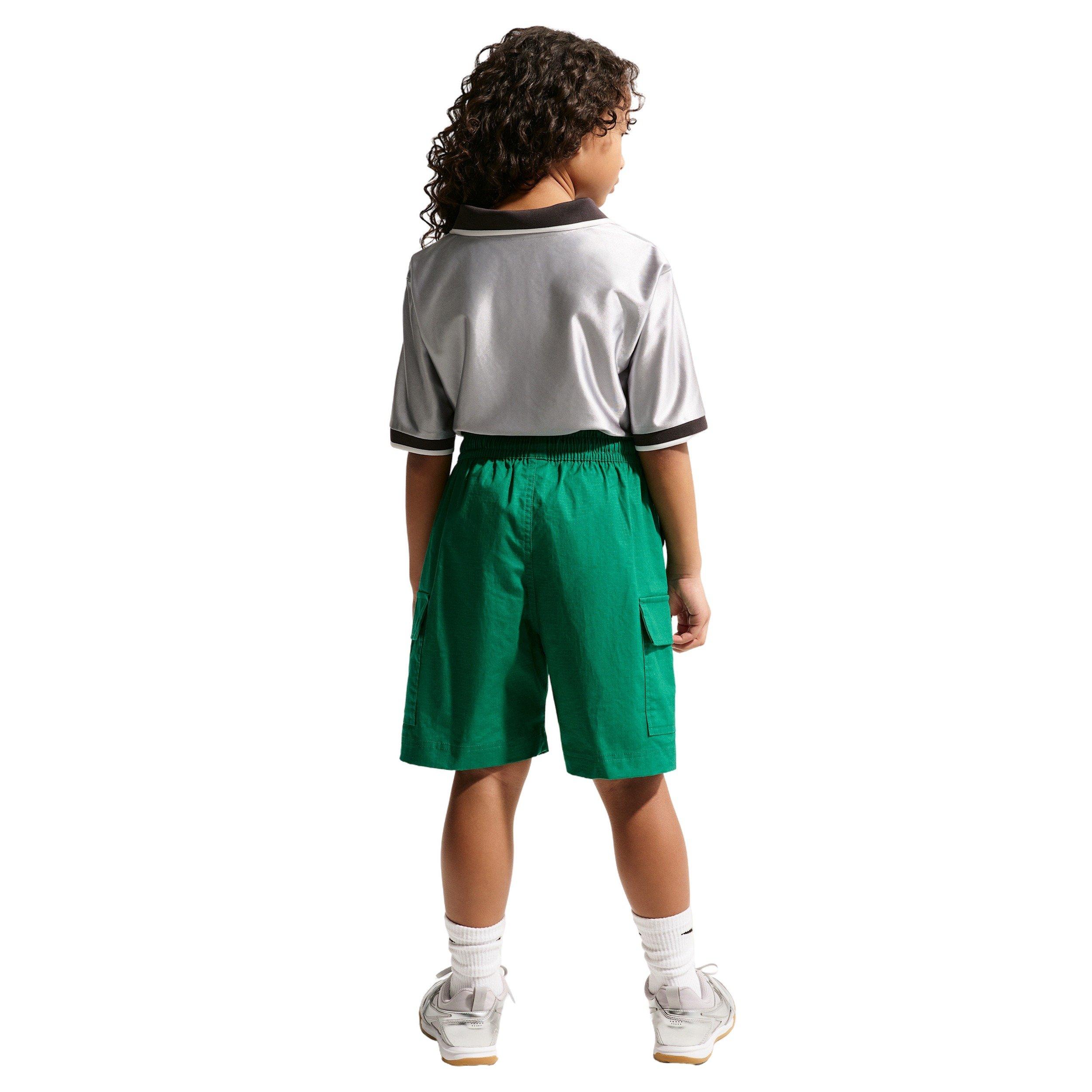 Nike Sportswear Club Big Kids' Green Woven Cargo Shorts