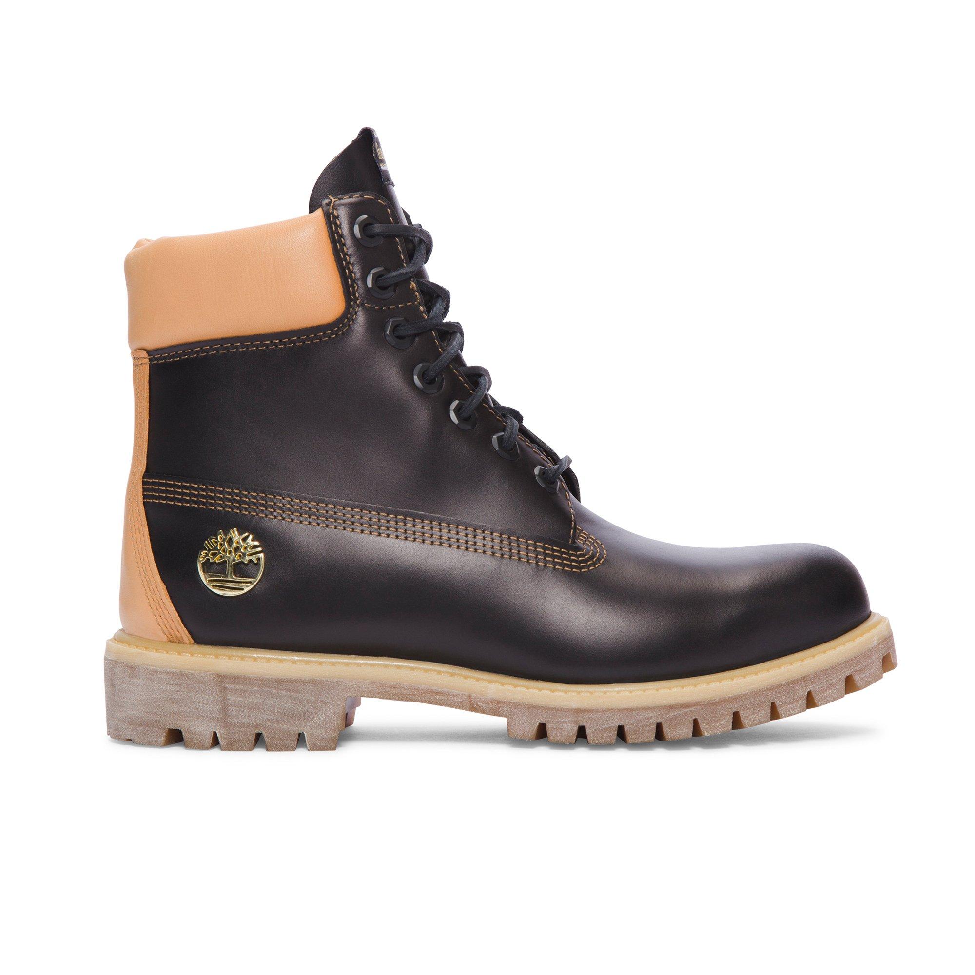orange leather timberland boots