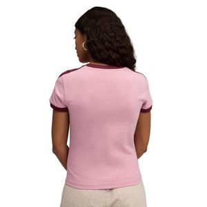 PUMA Women's T7 Slim Tee -Pink