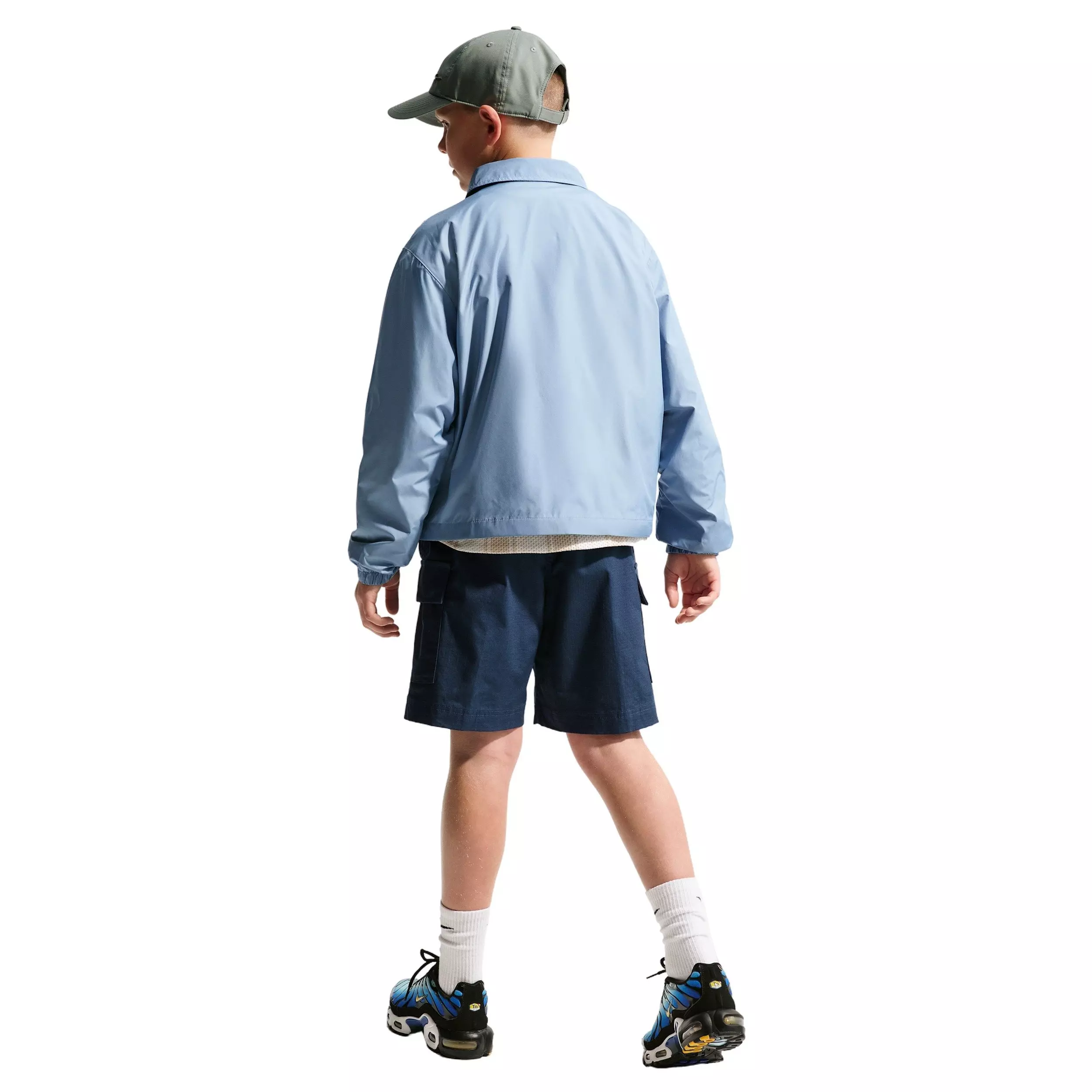 Nike Big Kids' Sportswear Club Woven Cargo Shorts - Navy - BLUE