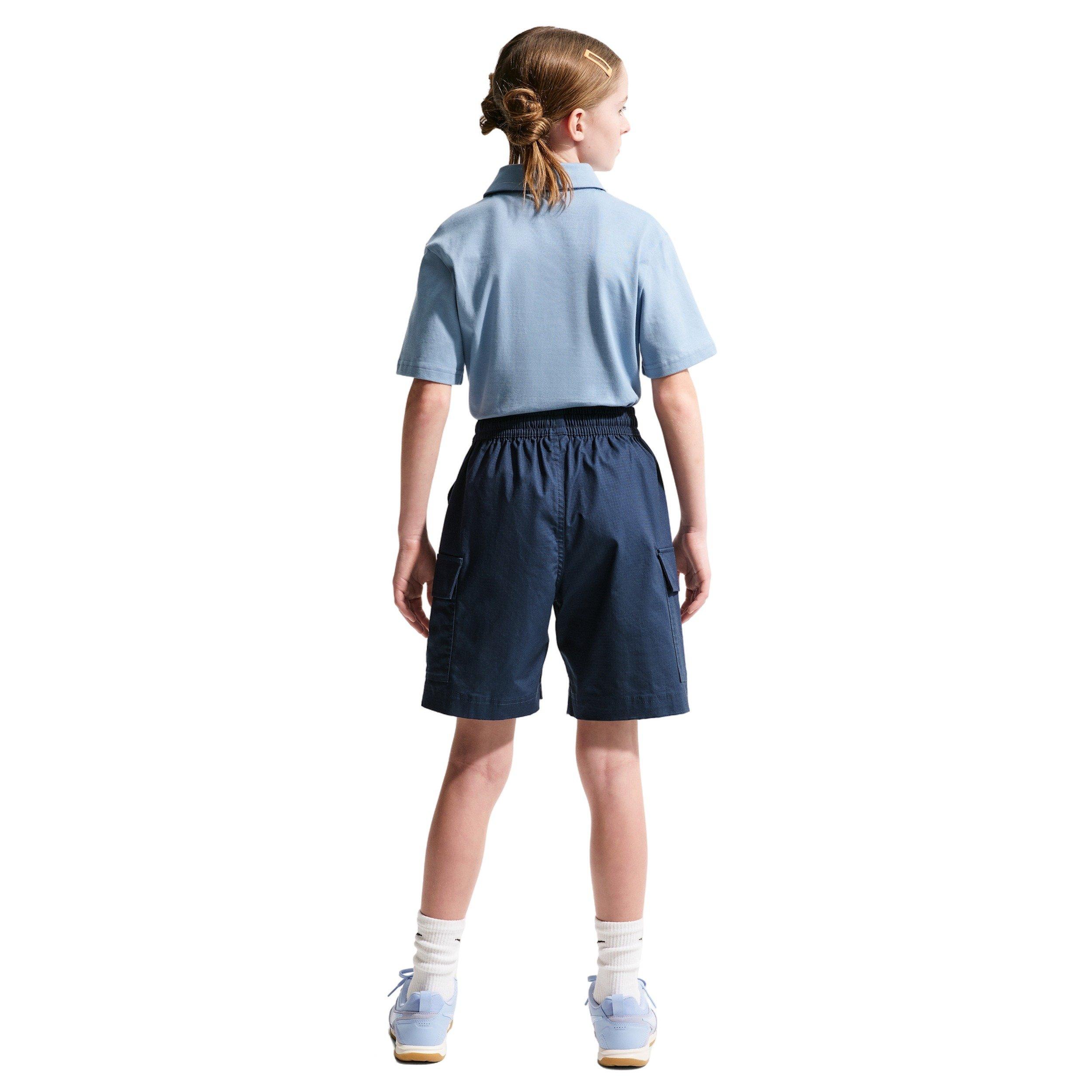 Nike Sportswear Club Big Kids' Navy Woven Cargo Shorts