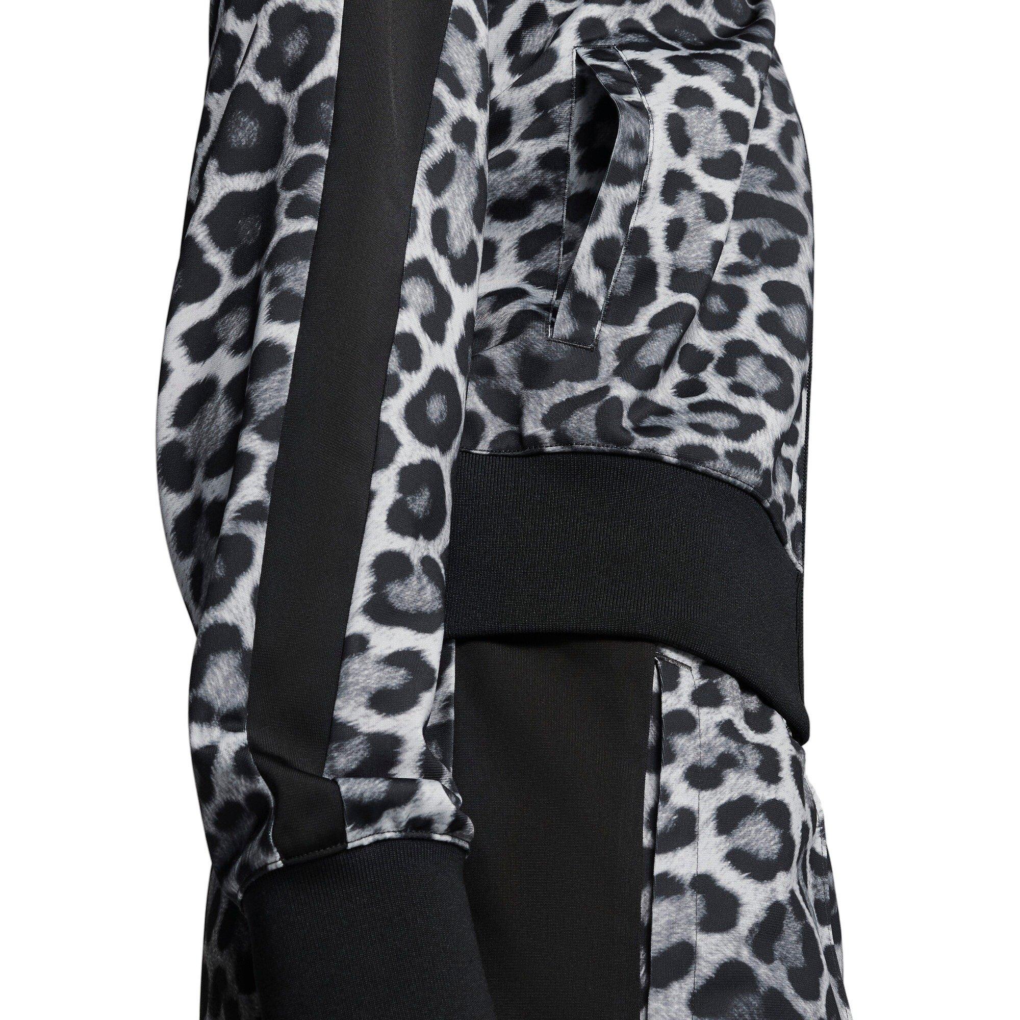 PUMA Women's T7 LEO LUX All-Over Print Short Track Jacket -Black - BLACK Thumbnail View 4