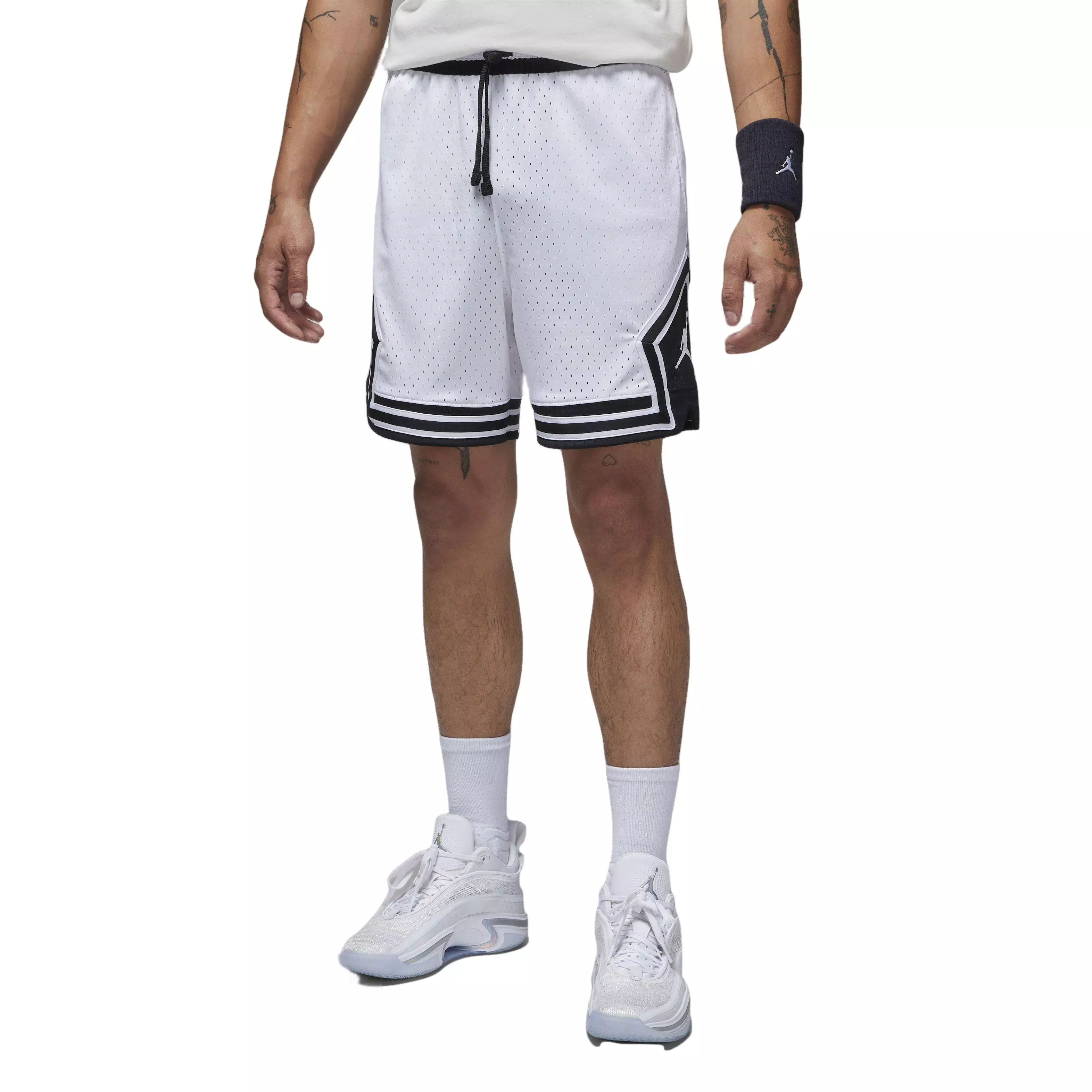 Jordan Men's Dri-FIT Sport Diamond Shorts-White - WHITE