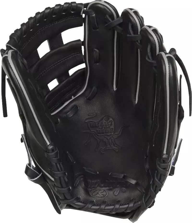 Rawlings Heart of the Hide 11.75" Web Baseball Glove RHT - BLACK