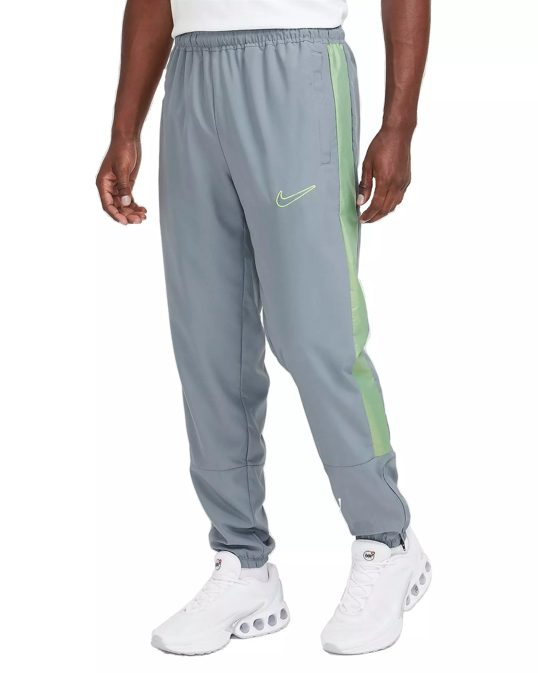 Nike Men's Academy Water-Repellent Soccer Pants - GREY/VOLT