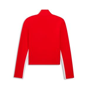 PUMA Women's T7 Slim Short Track Jacket -Red/White