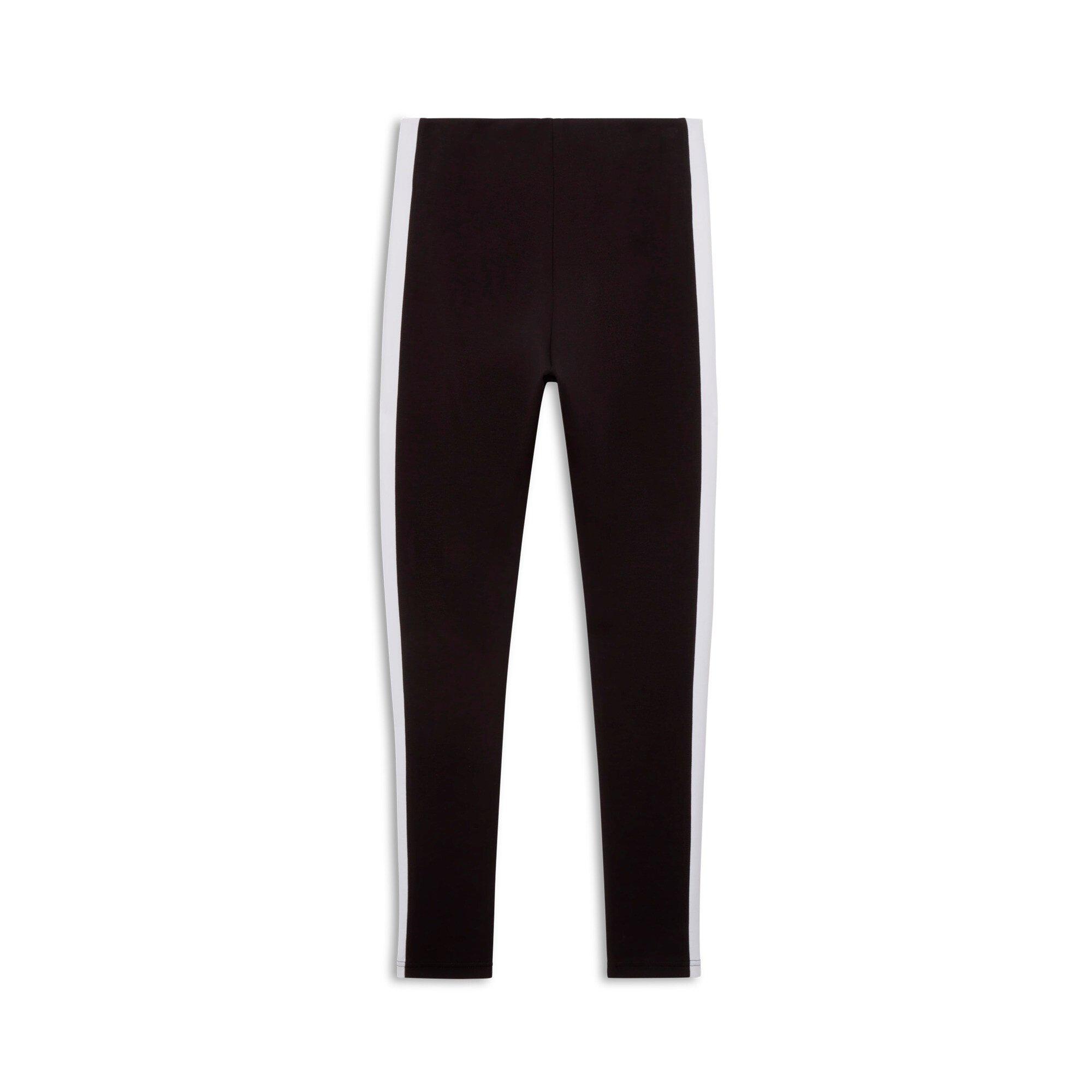 PUMA Women's T7 Zip Leggings - Black/White - BLACK/WHITE Thumbnail View 2