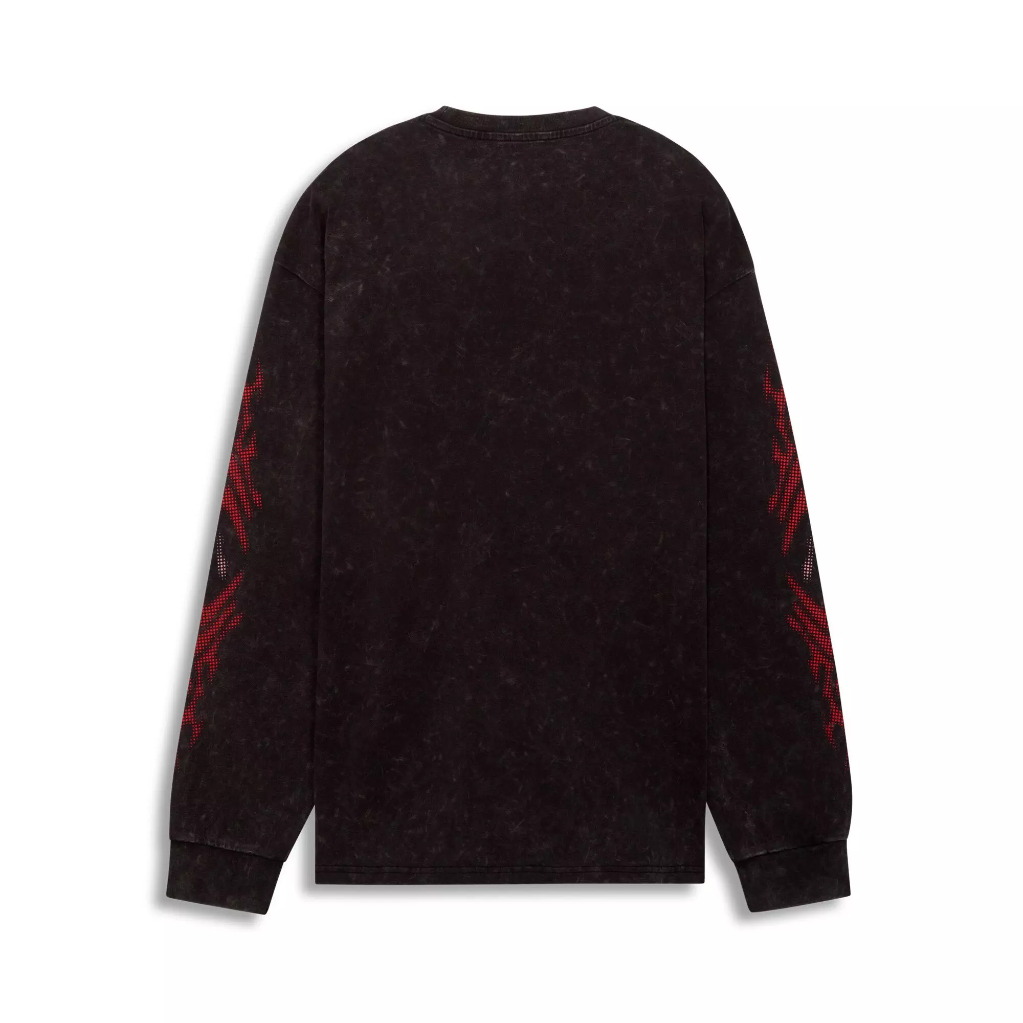 PUMA Women's PUMATECH-X Washed Oversized Long-sleeve Sweatshirt -Black - BLACK