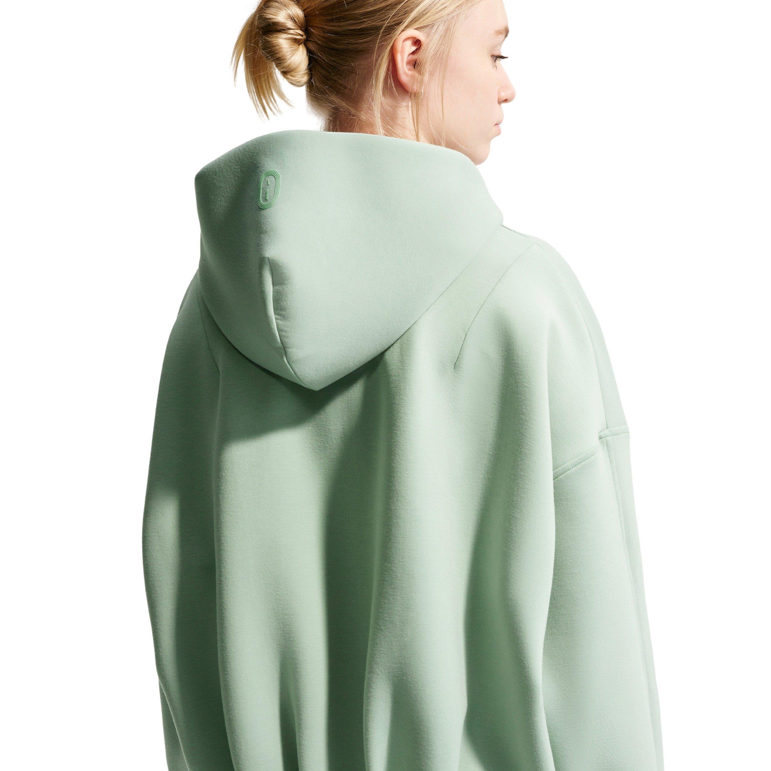 Nike MAVN Therma-FIT Knit Full-Zip Big Girls' Green Hooded Jacket
