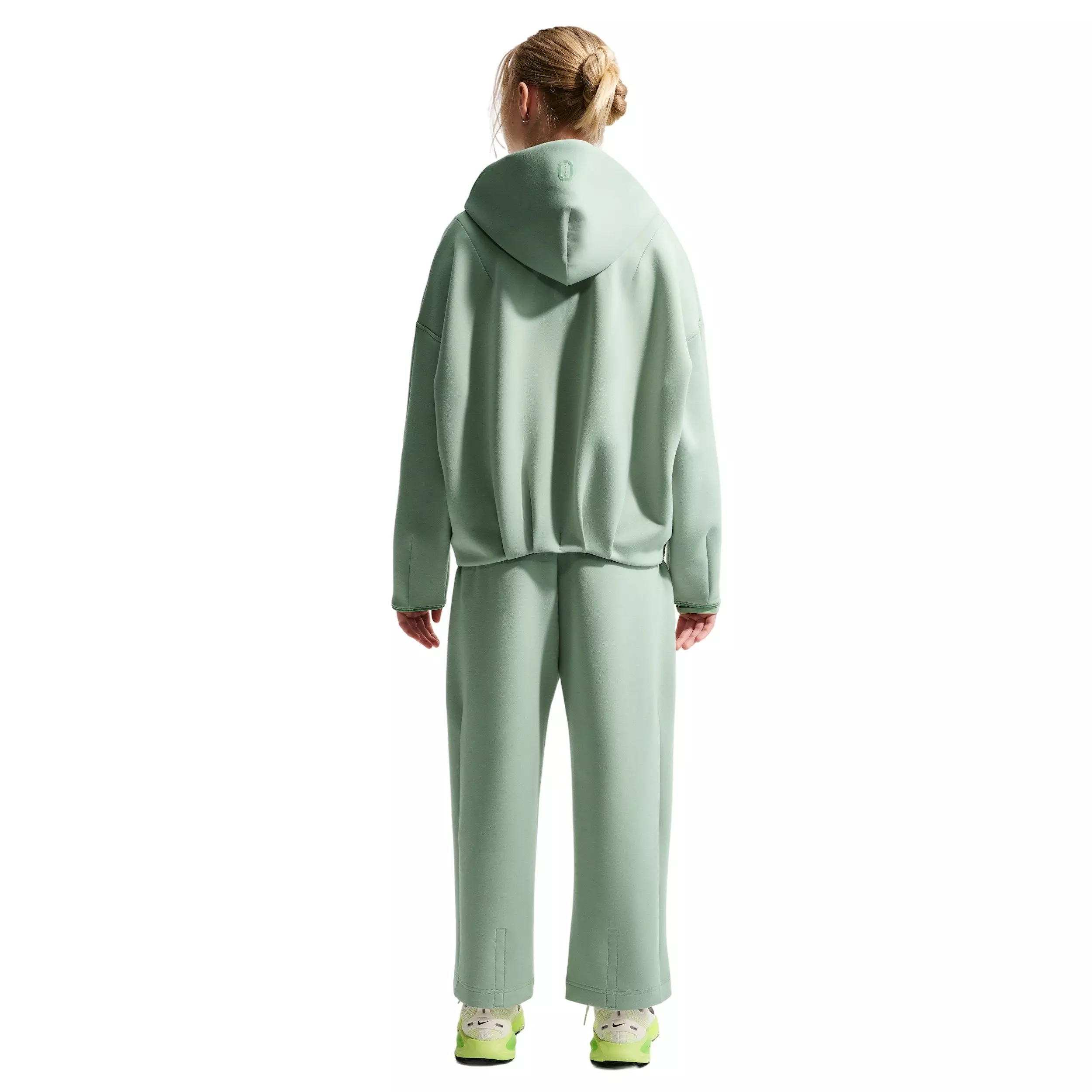Nike Big Girls' MAVN Therma-FIT Knit Full-Zip Hooded Jacket - Green - GREEN