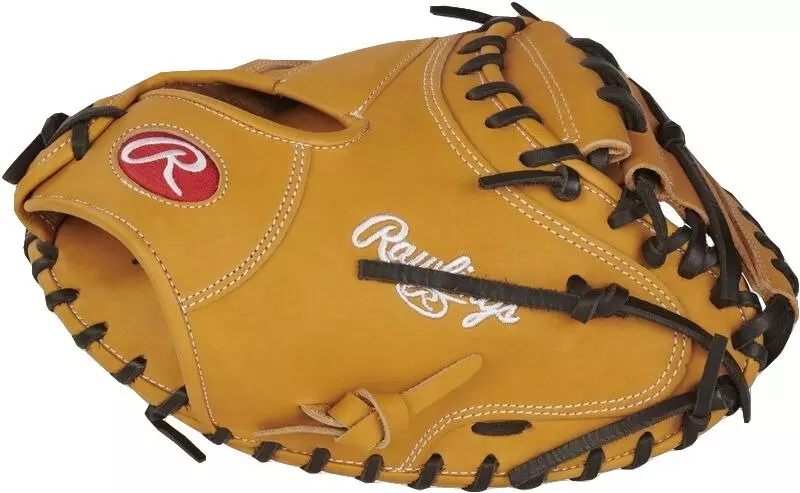 Rawlings Heart of the Hide 33" Baseball Catchers Mitt RHT - TAN/BLACK