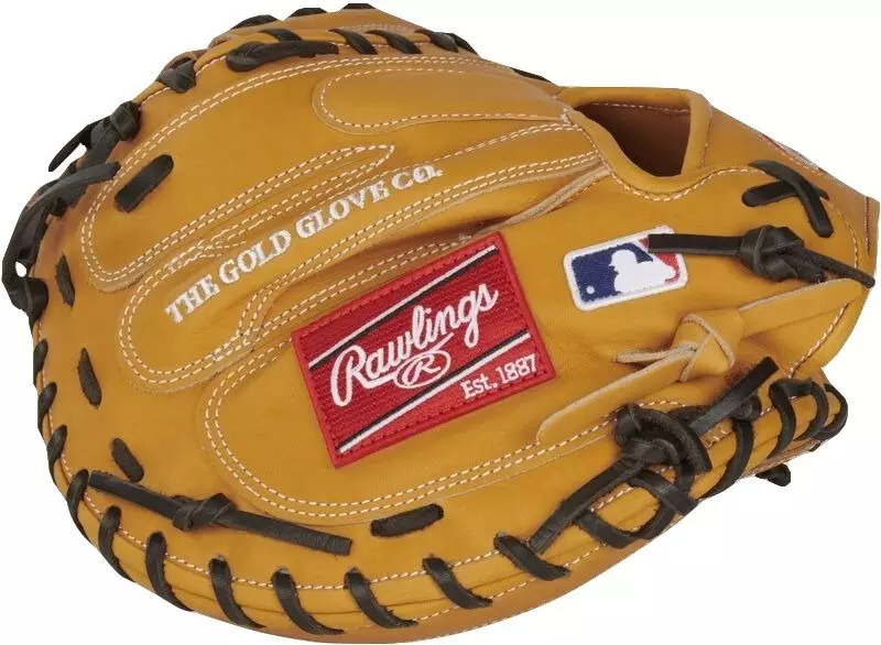 Rawlings Heart of the Hide 33" Baseball Catchers Mitt RHT - TAN/BLACK