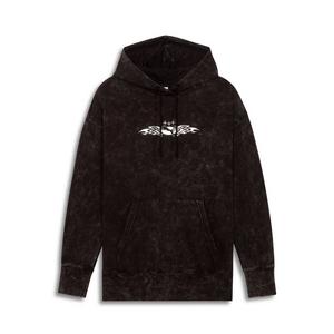 PUMA Women's PUMATECH-X Washed Relaxed FL Hoodie -Black