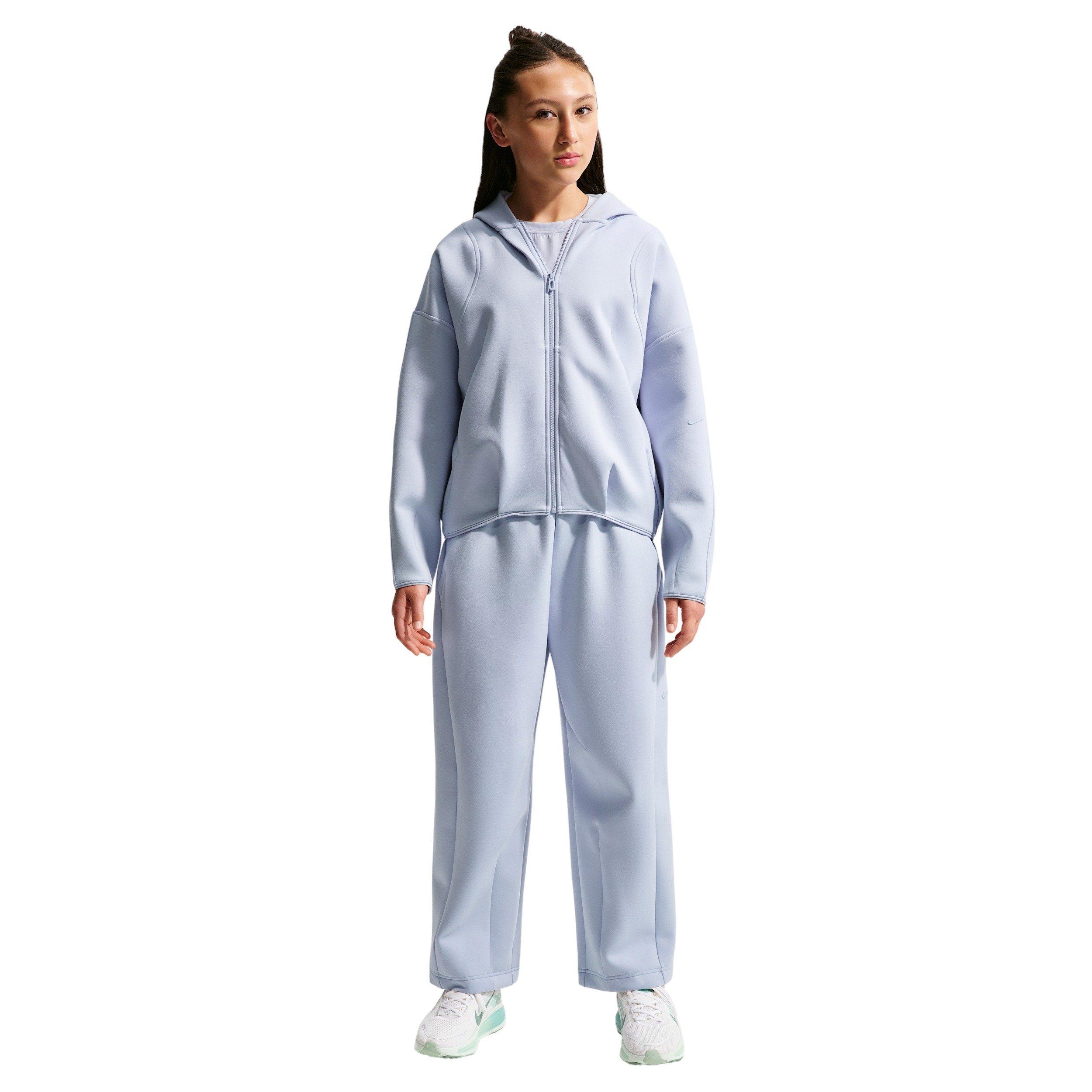 Nike Big Girls' MAVN Therma-FIT Knit Full-Zip Hooded Jacket - Grey - GREY Thumbnail View 4