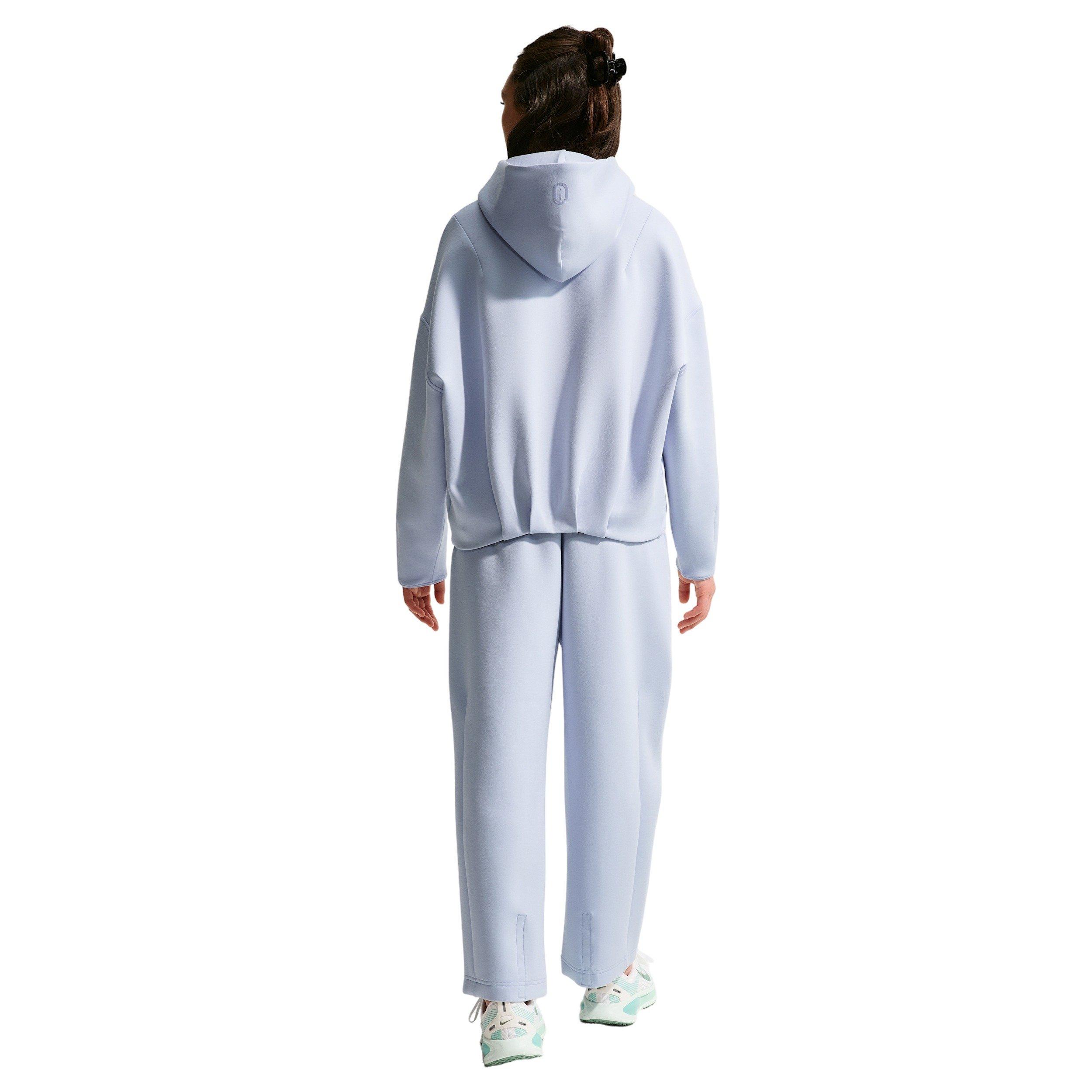 Nike Big Girls' MAVN Therma-FIT Knit Full-Zip Hooded Jacket - Grey - GREY Thumbnail View 5