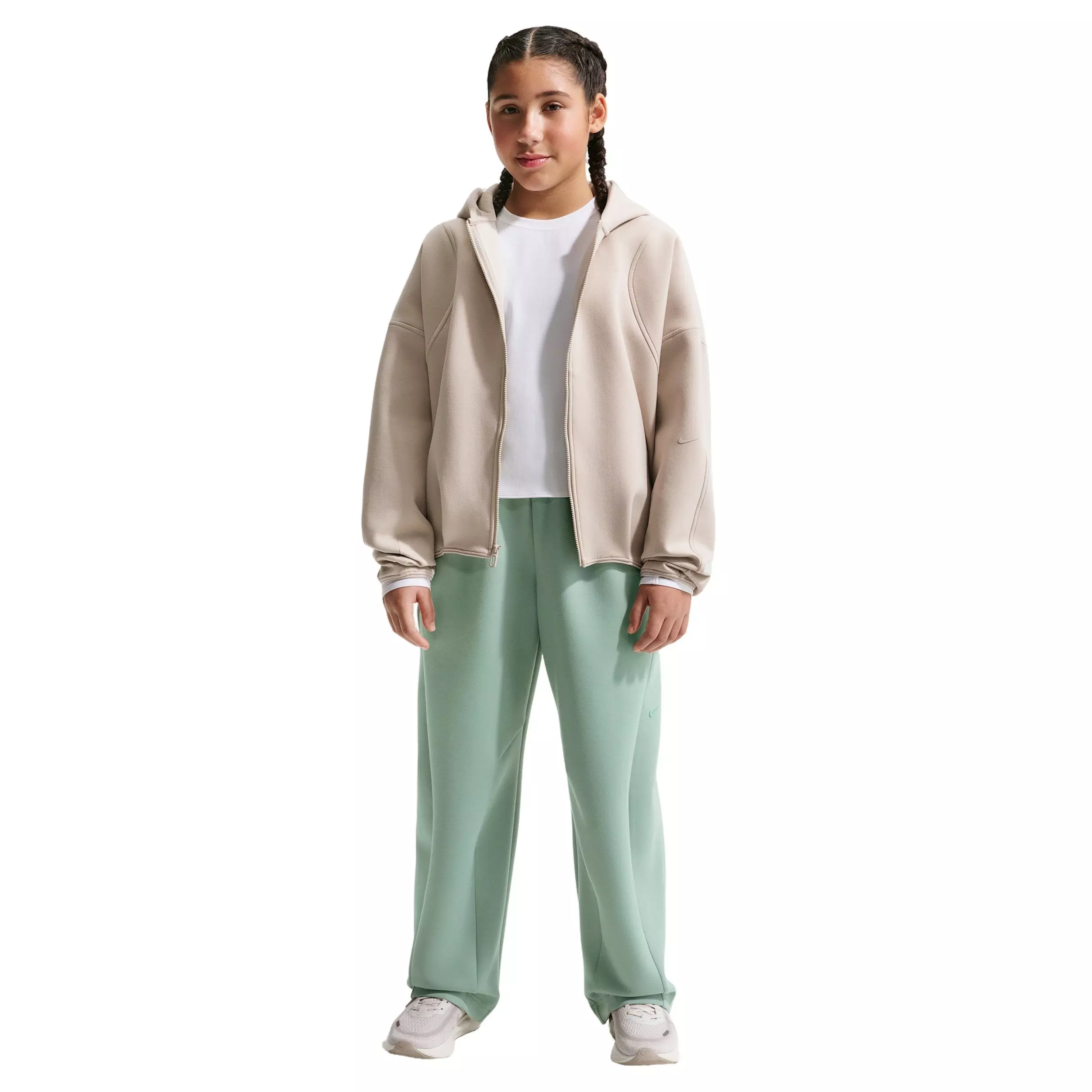 Nike Big Girls' MAVN High-Rise Therma-FIT Knit Sweatpants - Green - GREEN